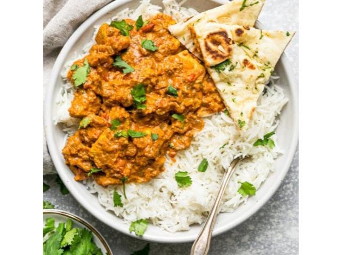 Meat Biryani With Butter Chicken