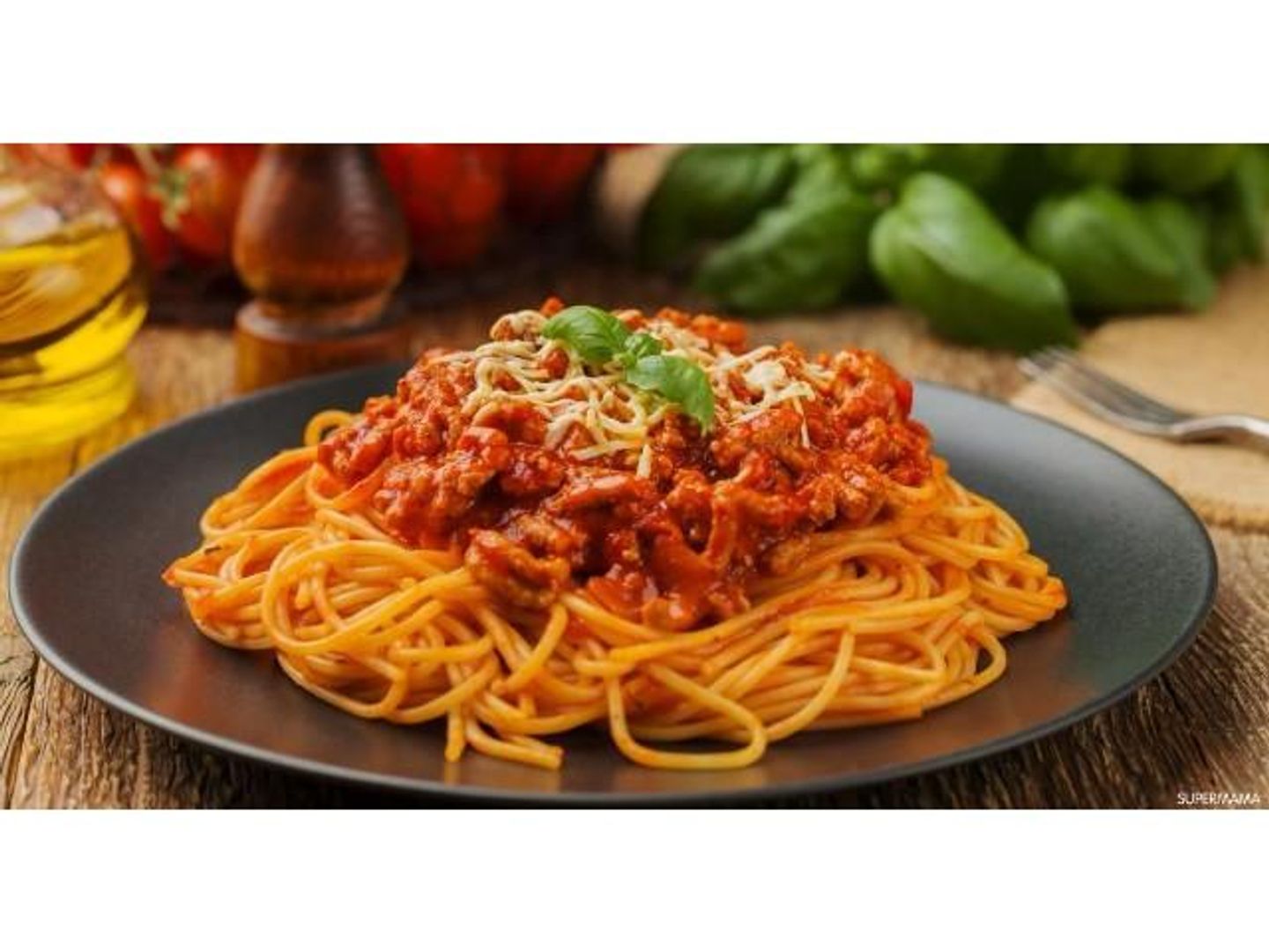 Red Pasta With Minced Meat