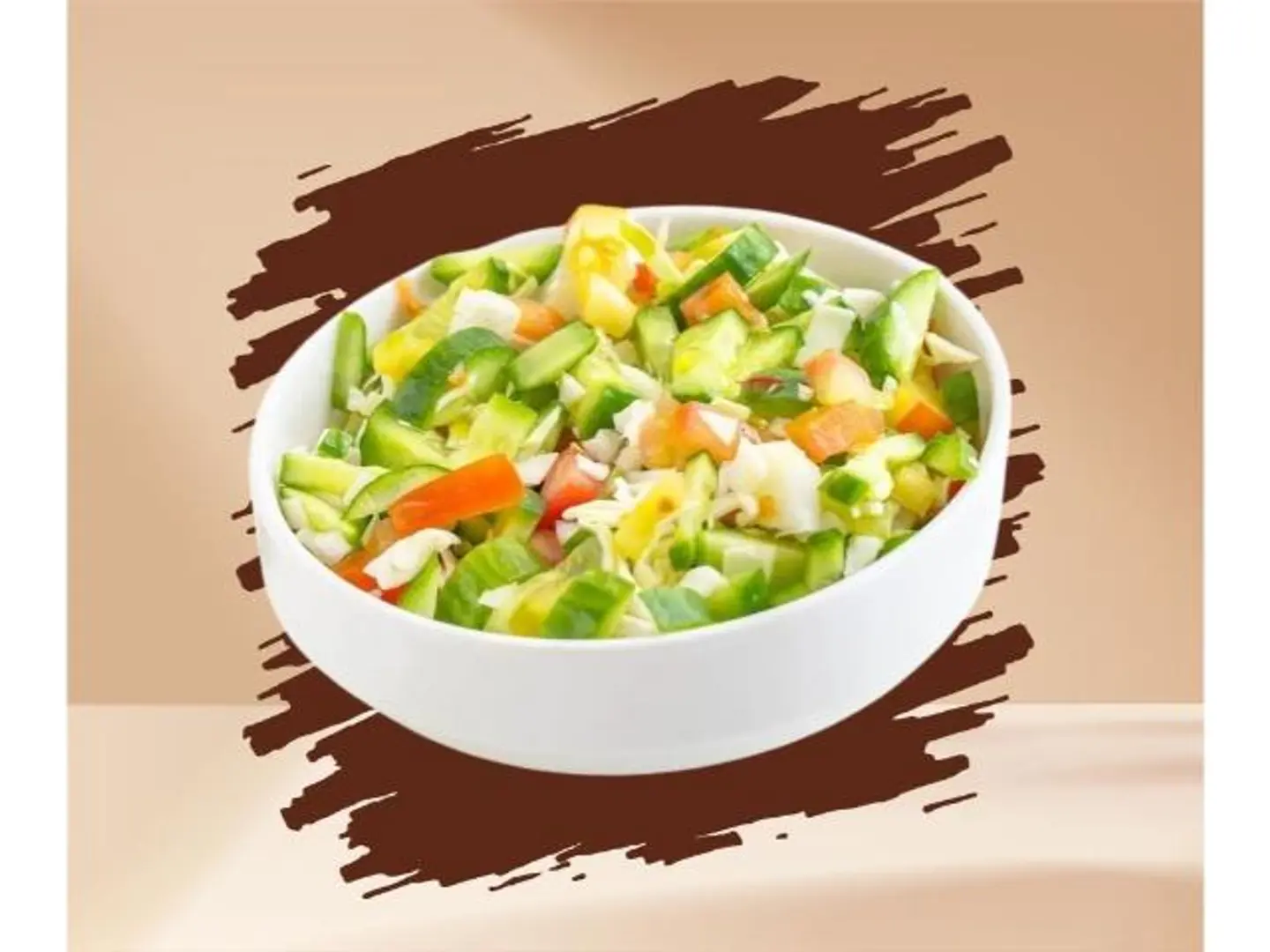 سلطة خضار مقطع