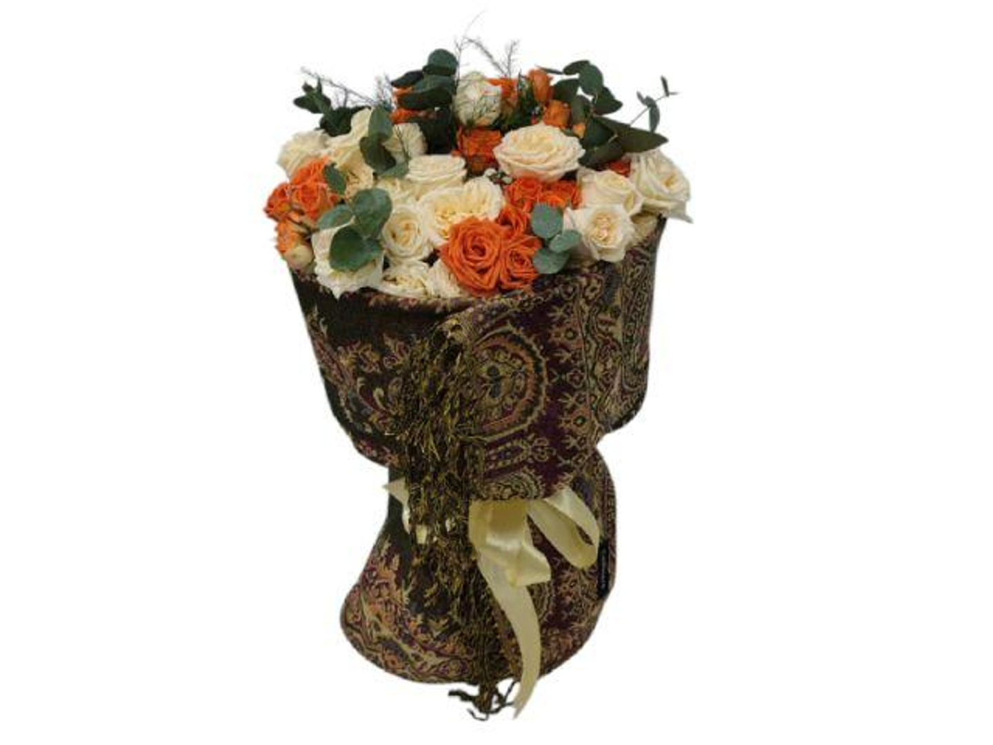 Bouquet Kashmera Baby Rose Orange And Creme 229
