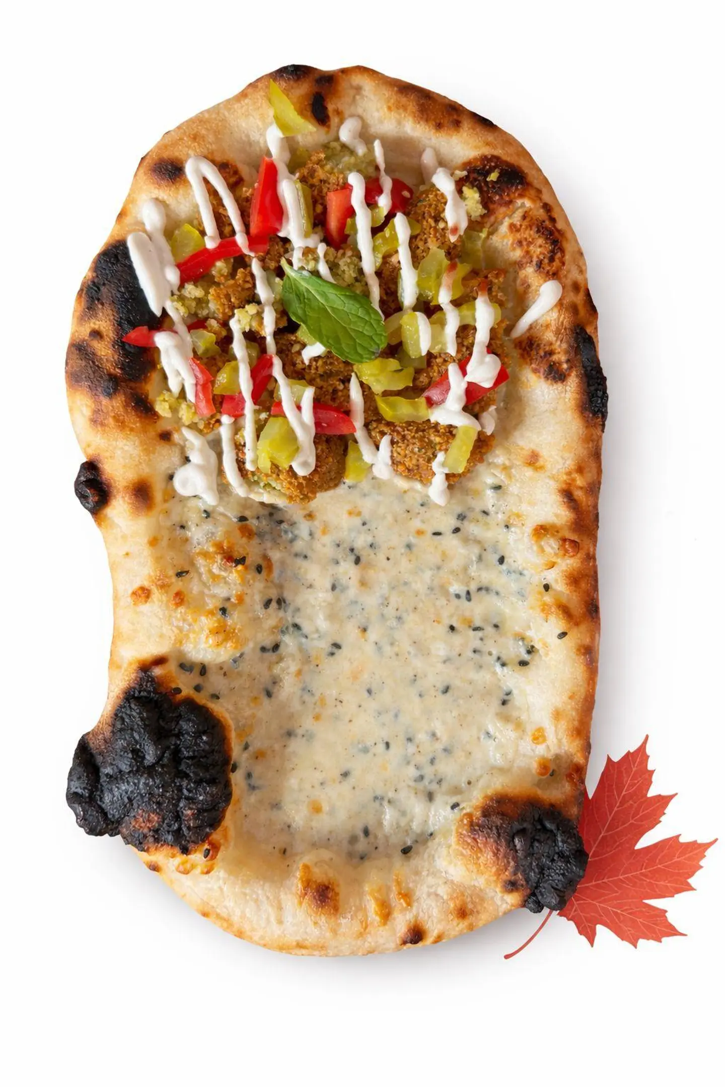 Neopolitan Flatbread Akawi Cheese Flafel