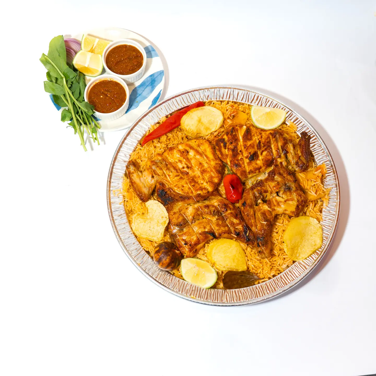 Charcoal Chicken With Rice