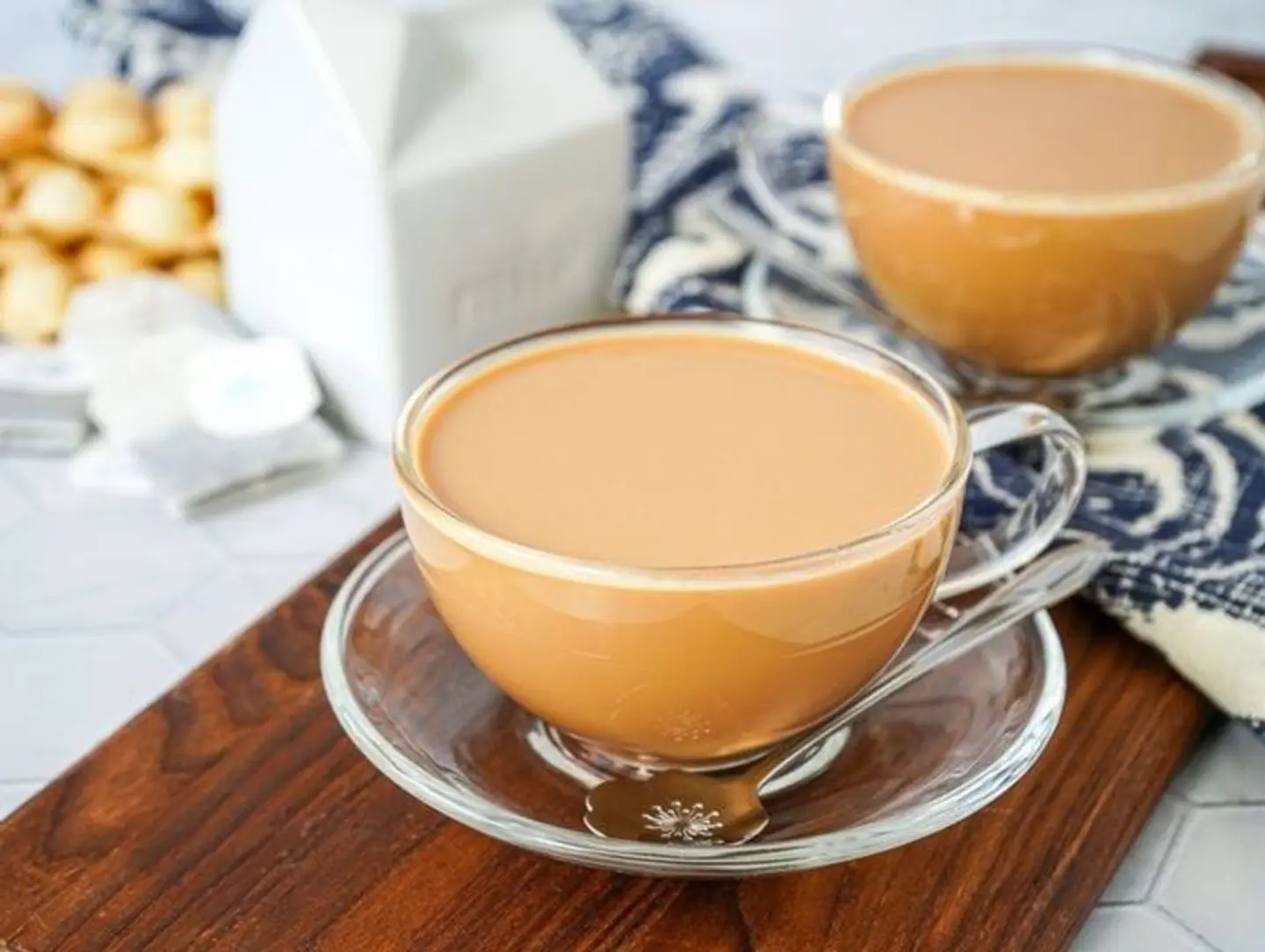 A Cup Of Tea With Milk
