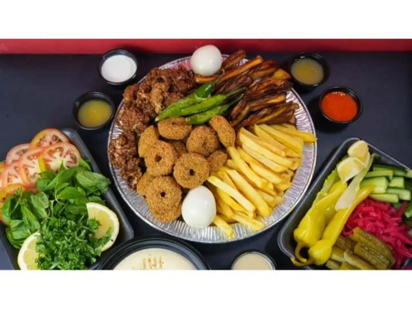 صحن مقالي مشكل