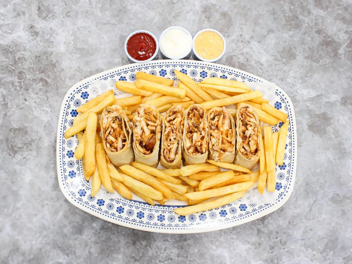 صحن شاورما عربي