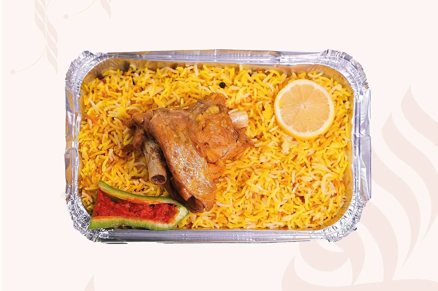 نص نفر لحم مندي