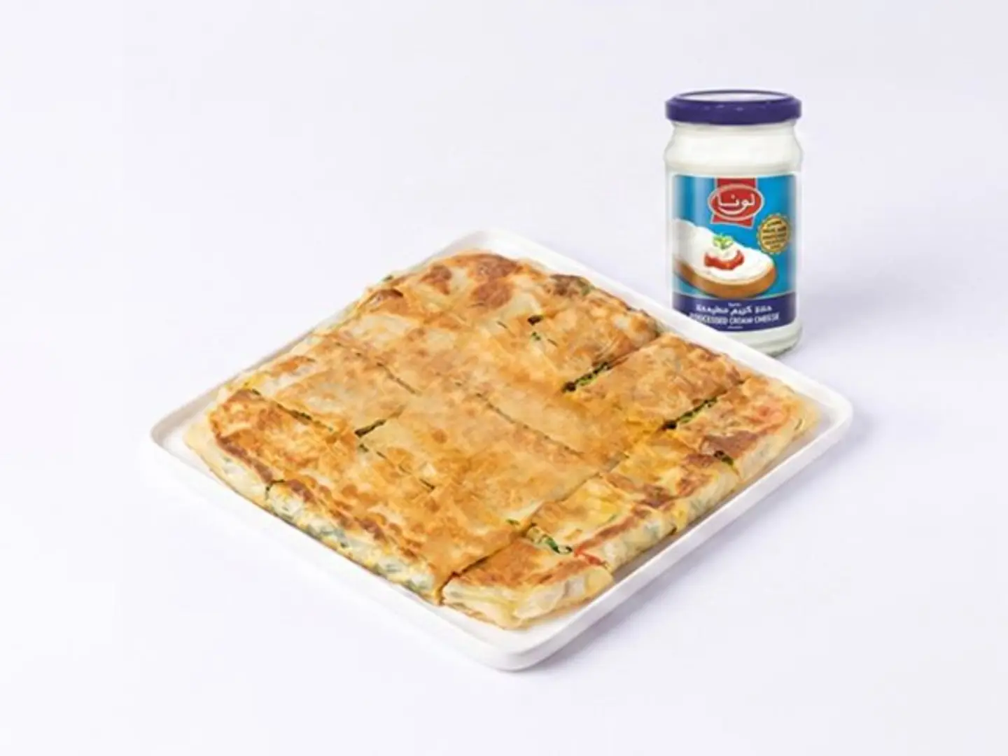 Liquid Cheese Mutabbaq With Vegetables