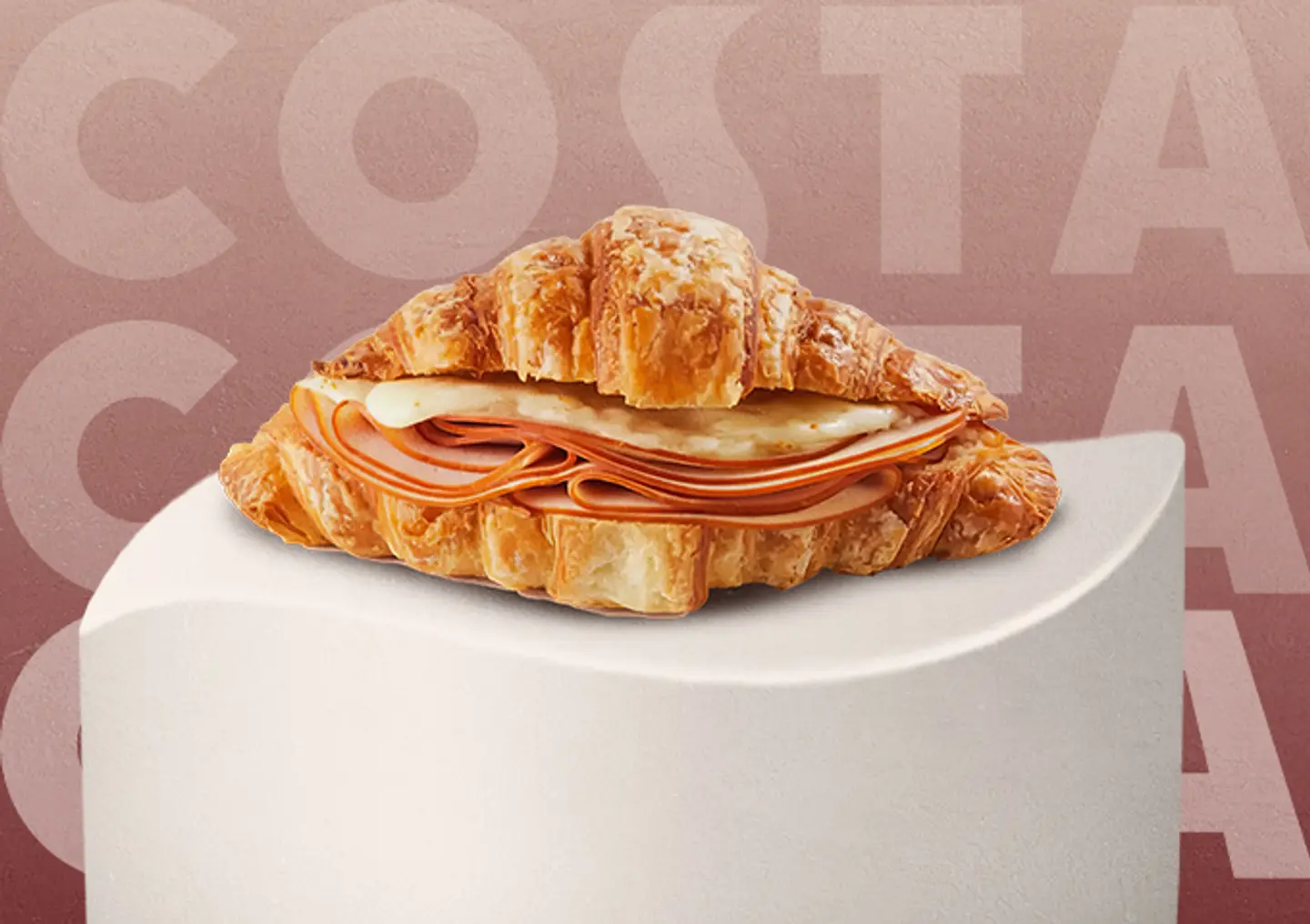 كرواسان الجبن والديك الرومي