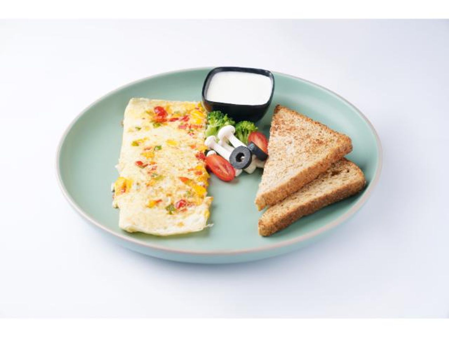 Omelet White Egg Vegetables