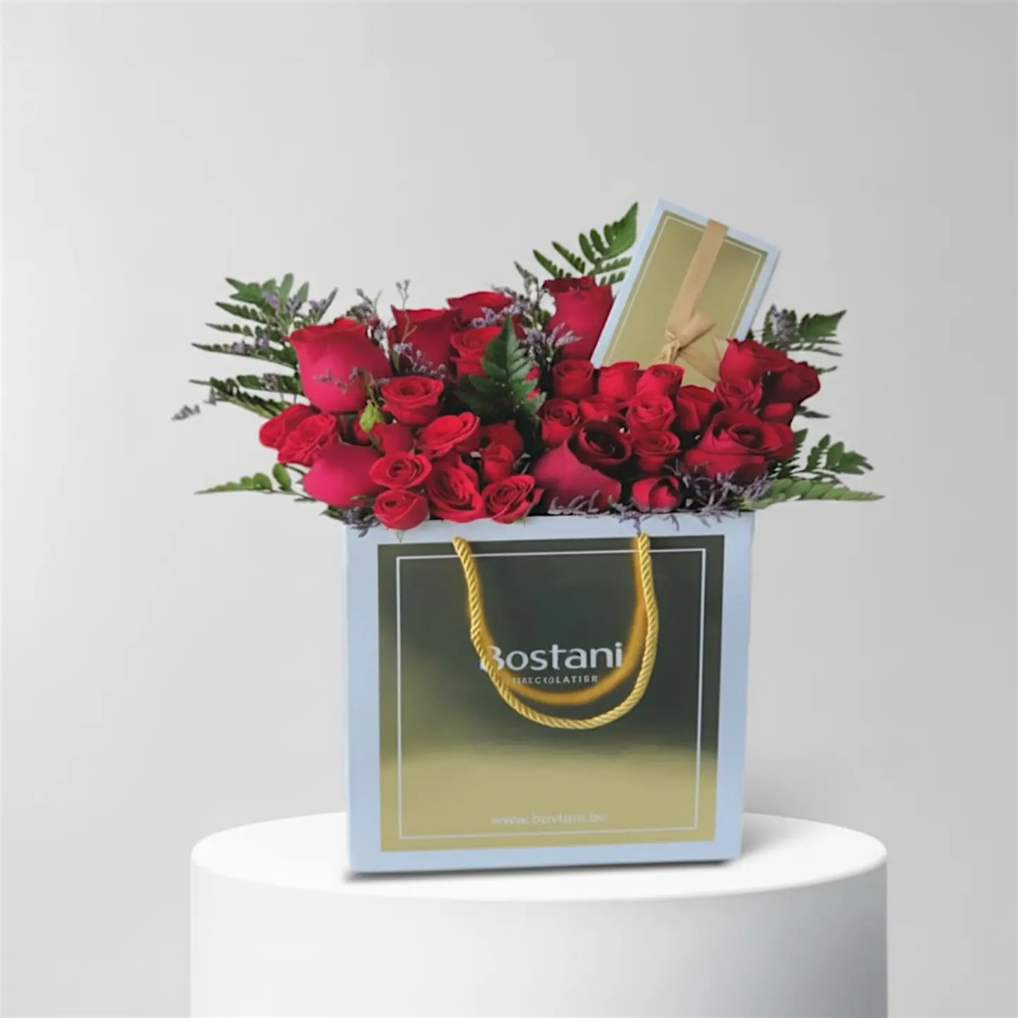 تنسيق ورد مع شوكلاتة بستاني 2