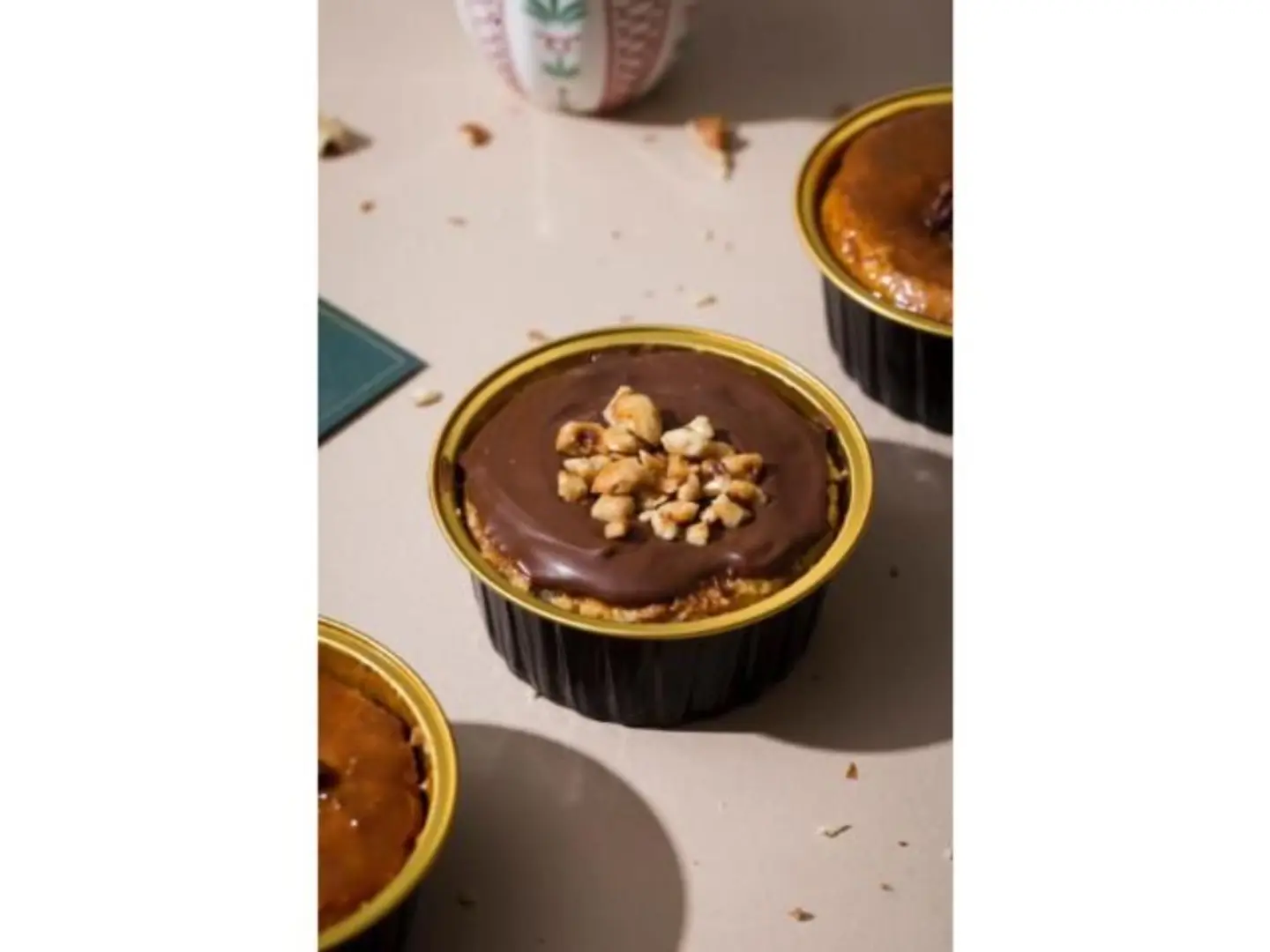 كوب بسبوسة شوكولاتة