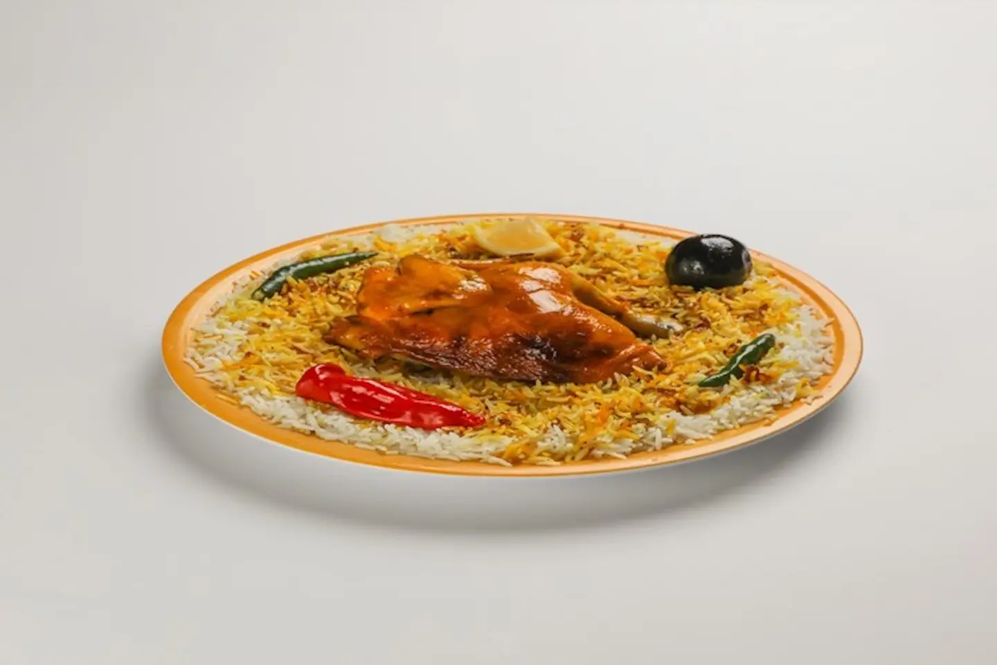 نصف حبة دجاج مظبي