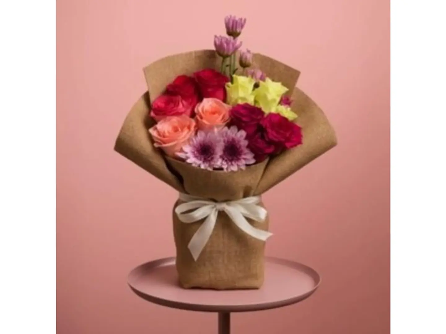 Burlap & Roses Bouquet