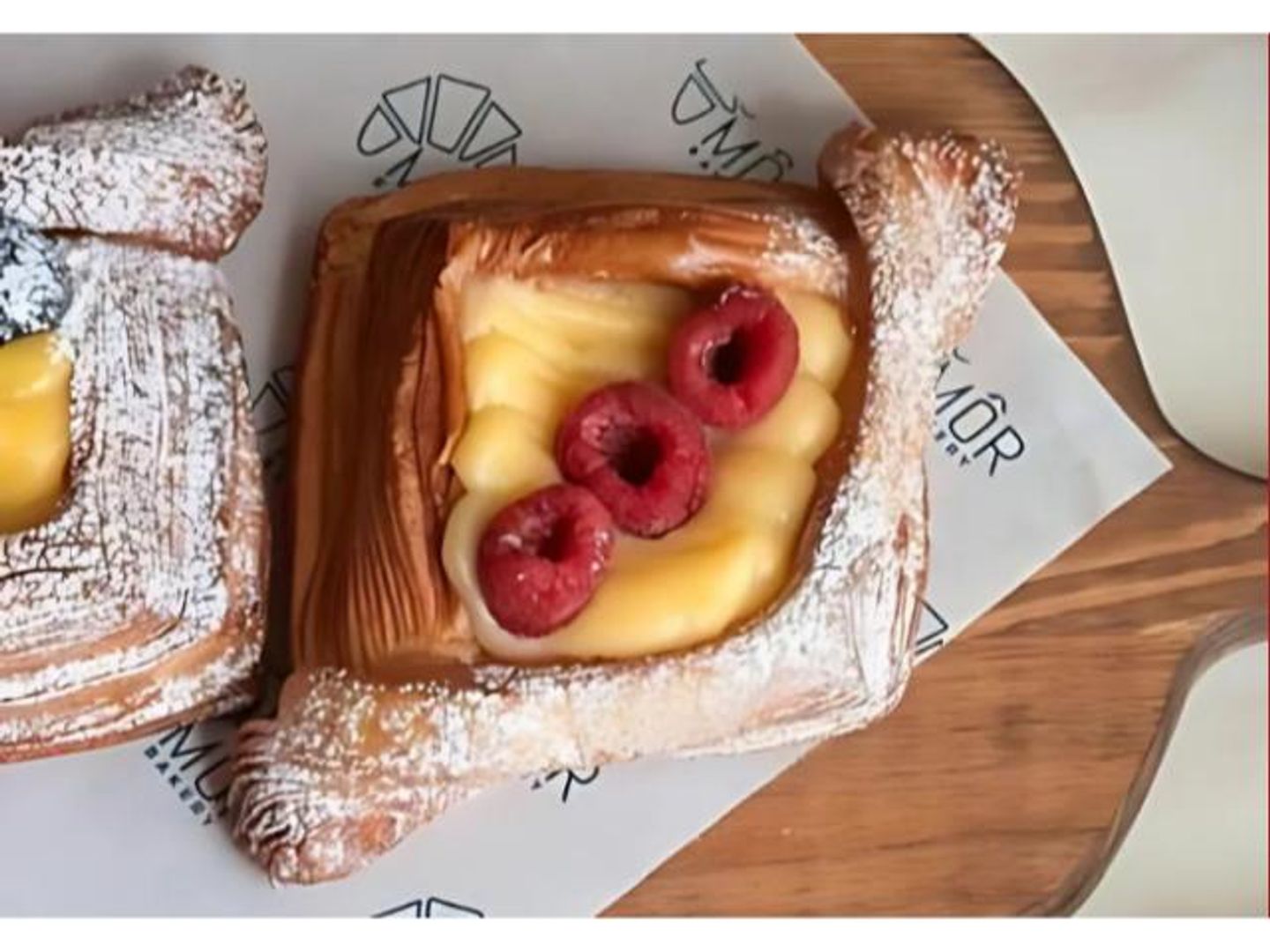 Custard Danish With Red Berry