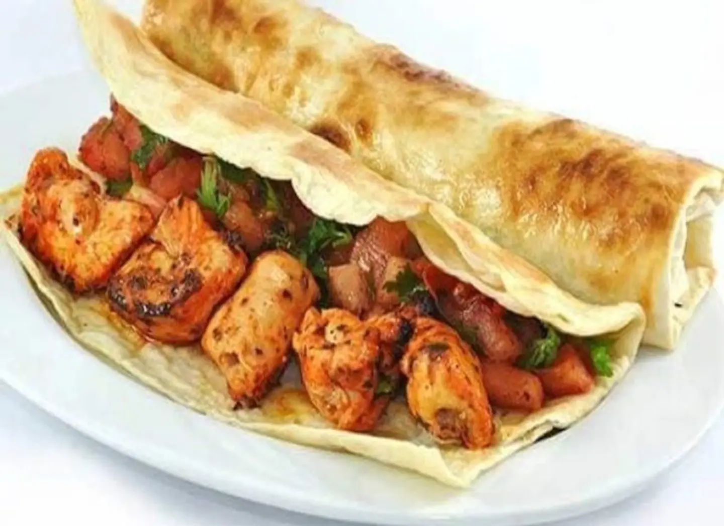 ساندوتش كباب دجاج باللبنة