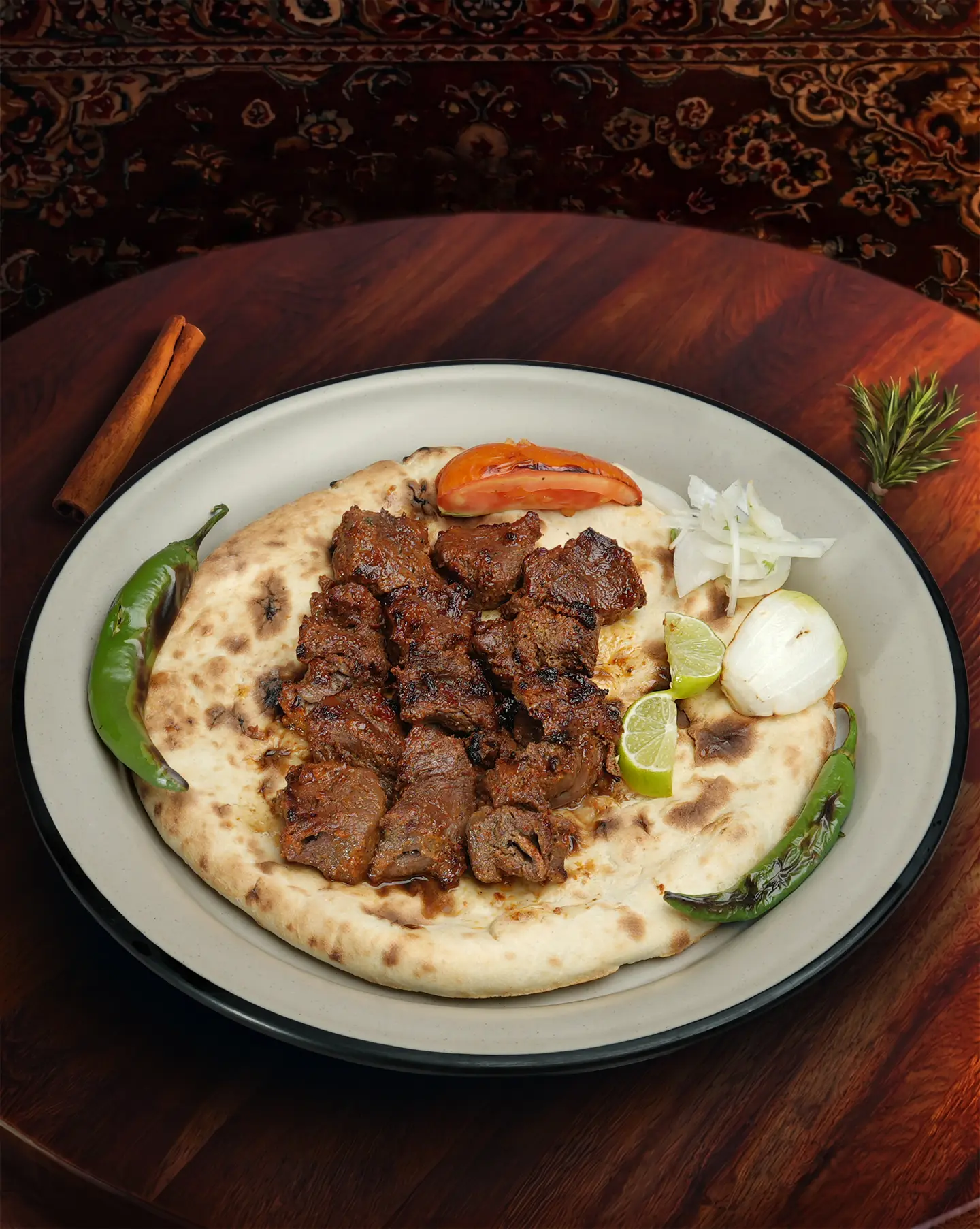 Lamb Cubes With Rice