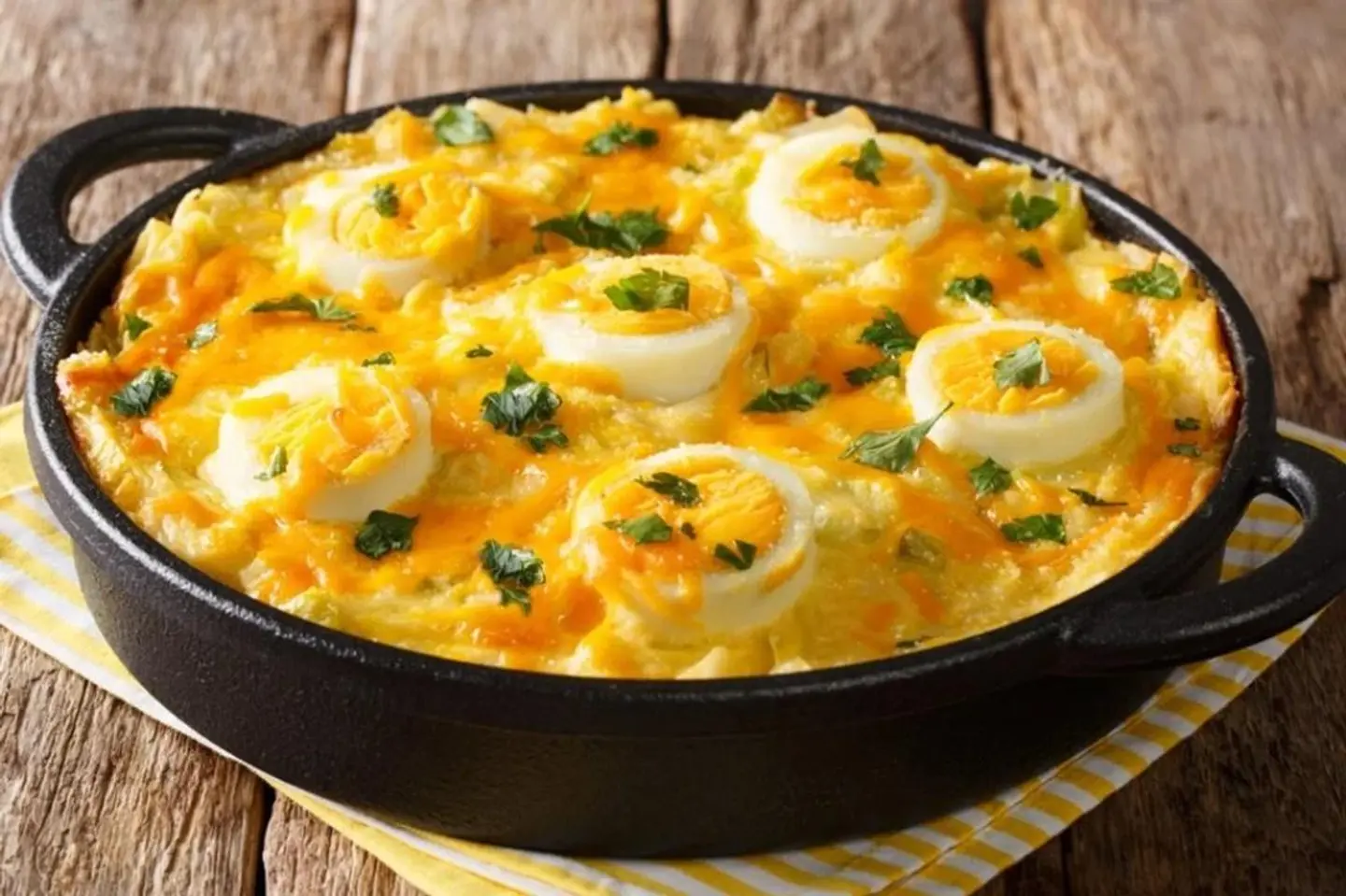 Eggs With Cheddar Cheese