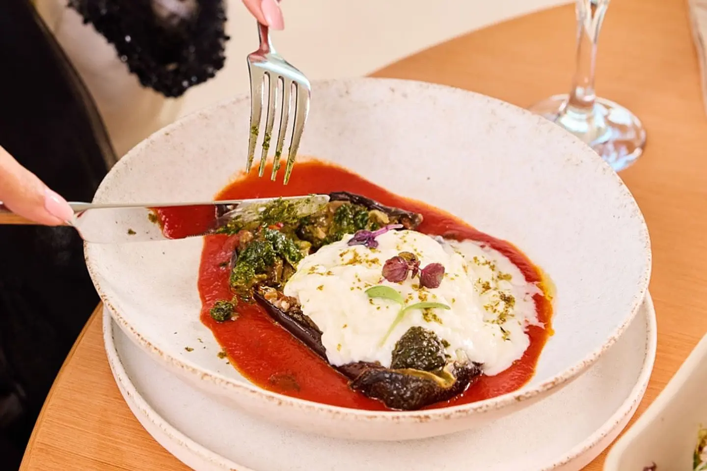 باذنجان بوراتا كابوناتا