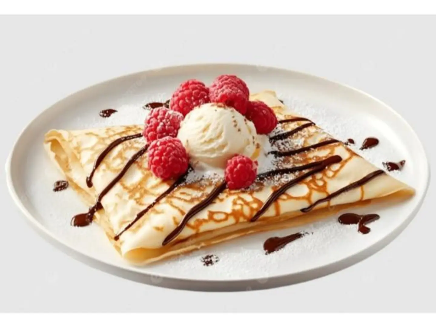 Fruit Crepe With Ice Cream