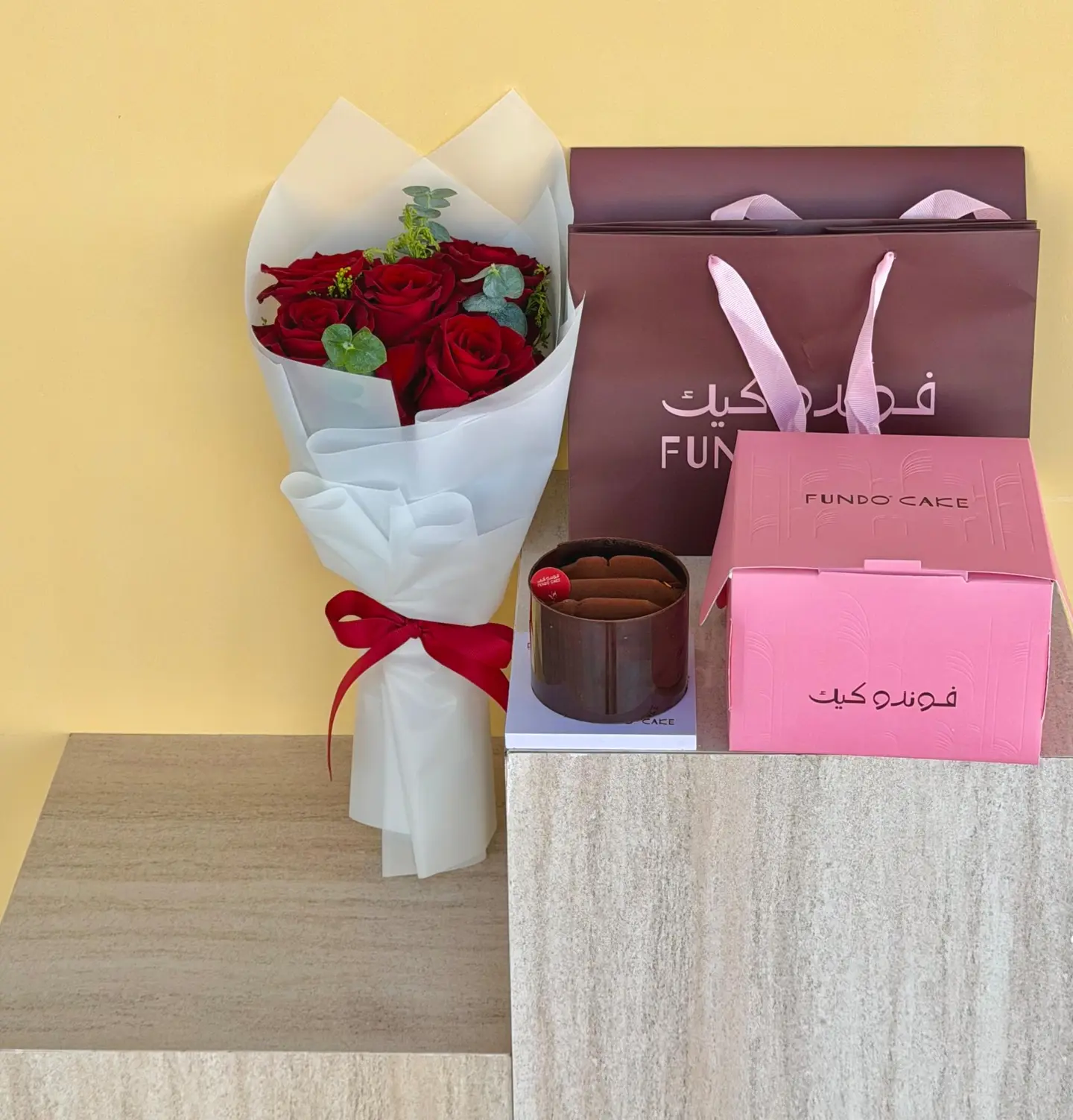 كيك شوكليت مع بوكية