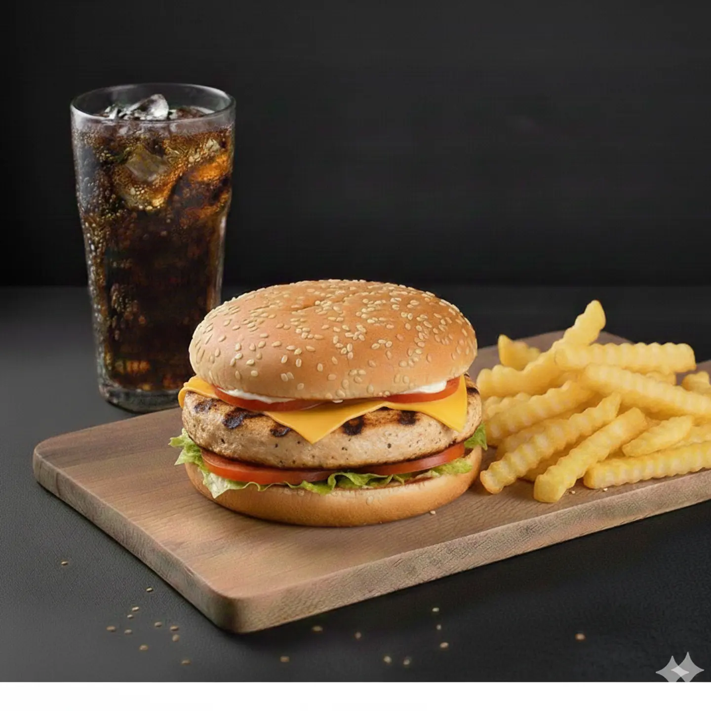 وجبة برجر دجاج