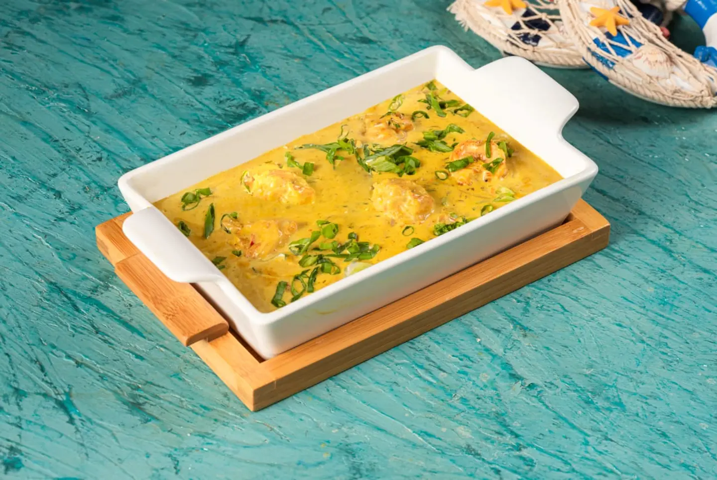طاجن كاري بالجمبري