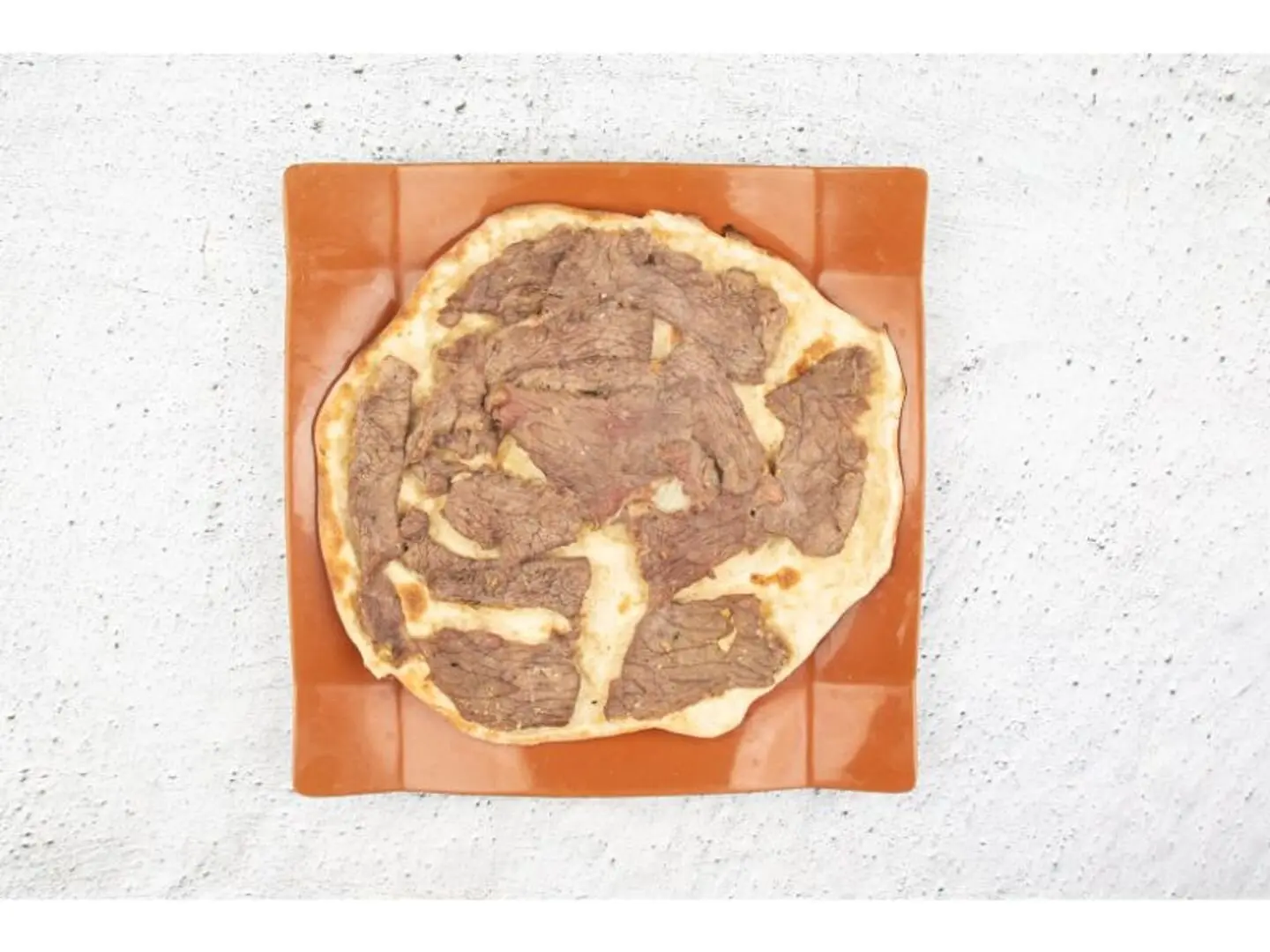 Sliced ​​Meat On Dough