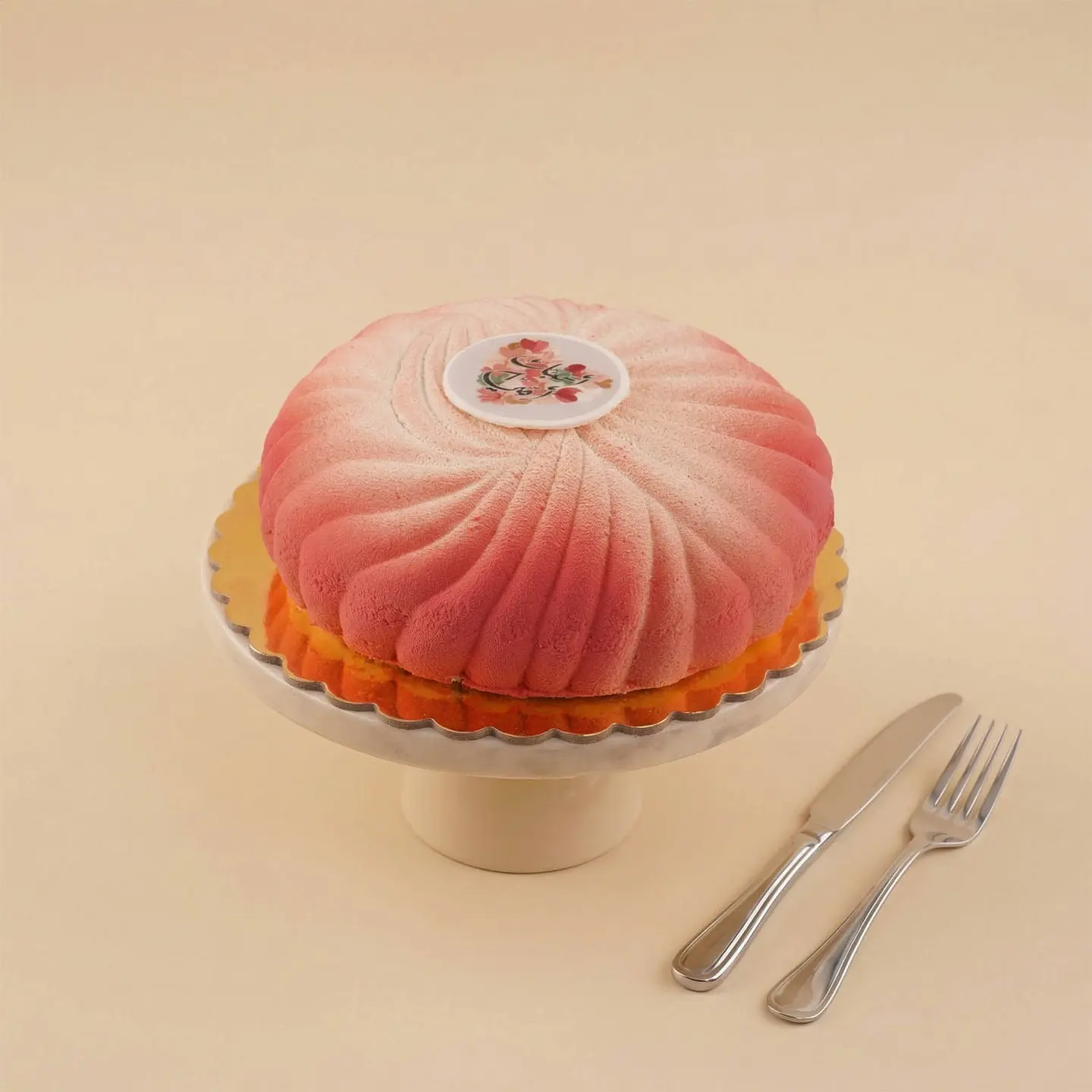 Mother's Day Vanilla Strawberry Cake