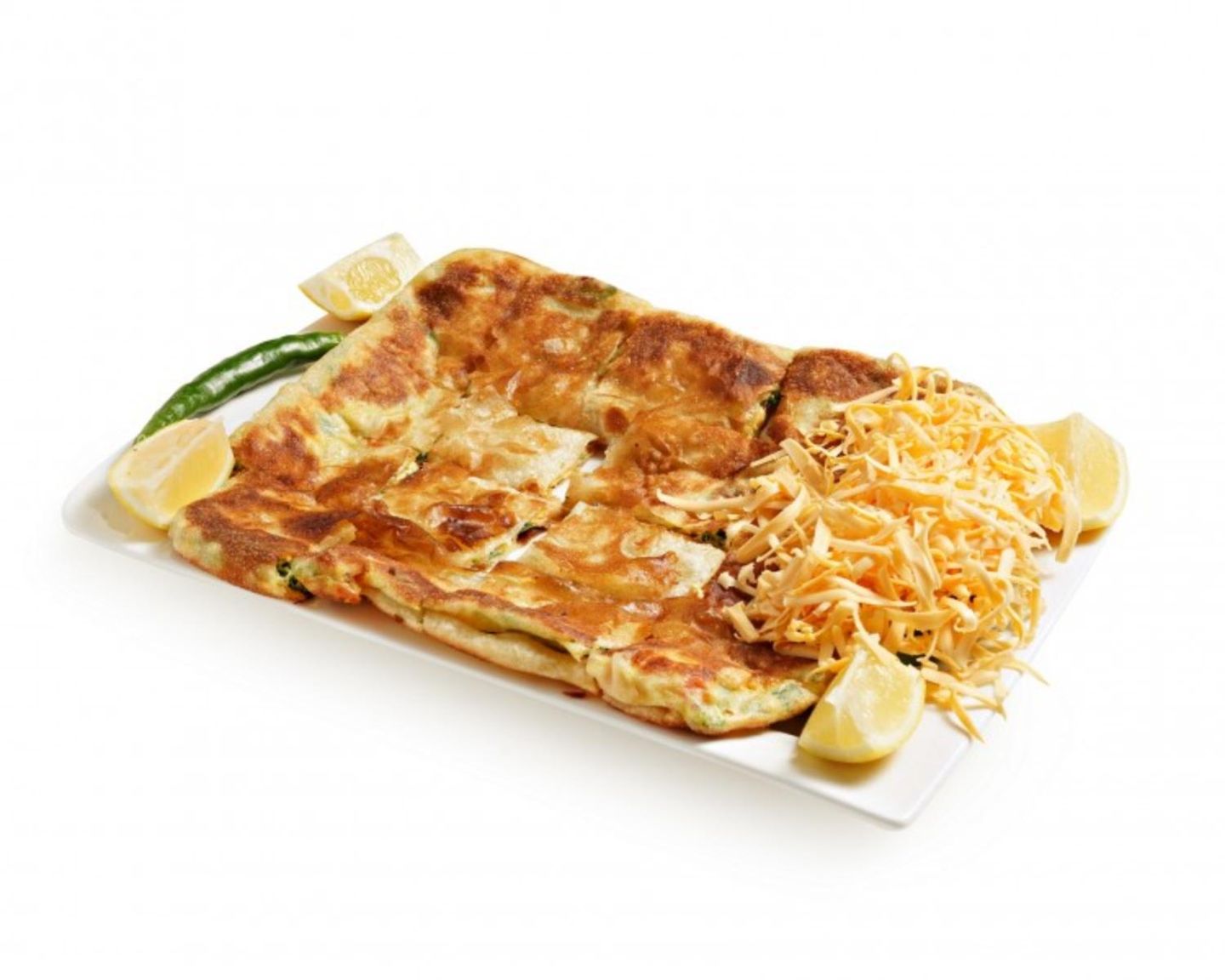 Cheddar Cheese Mutabbak With Meat