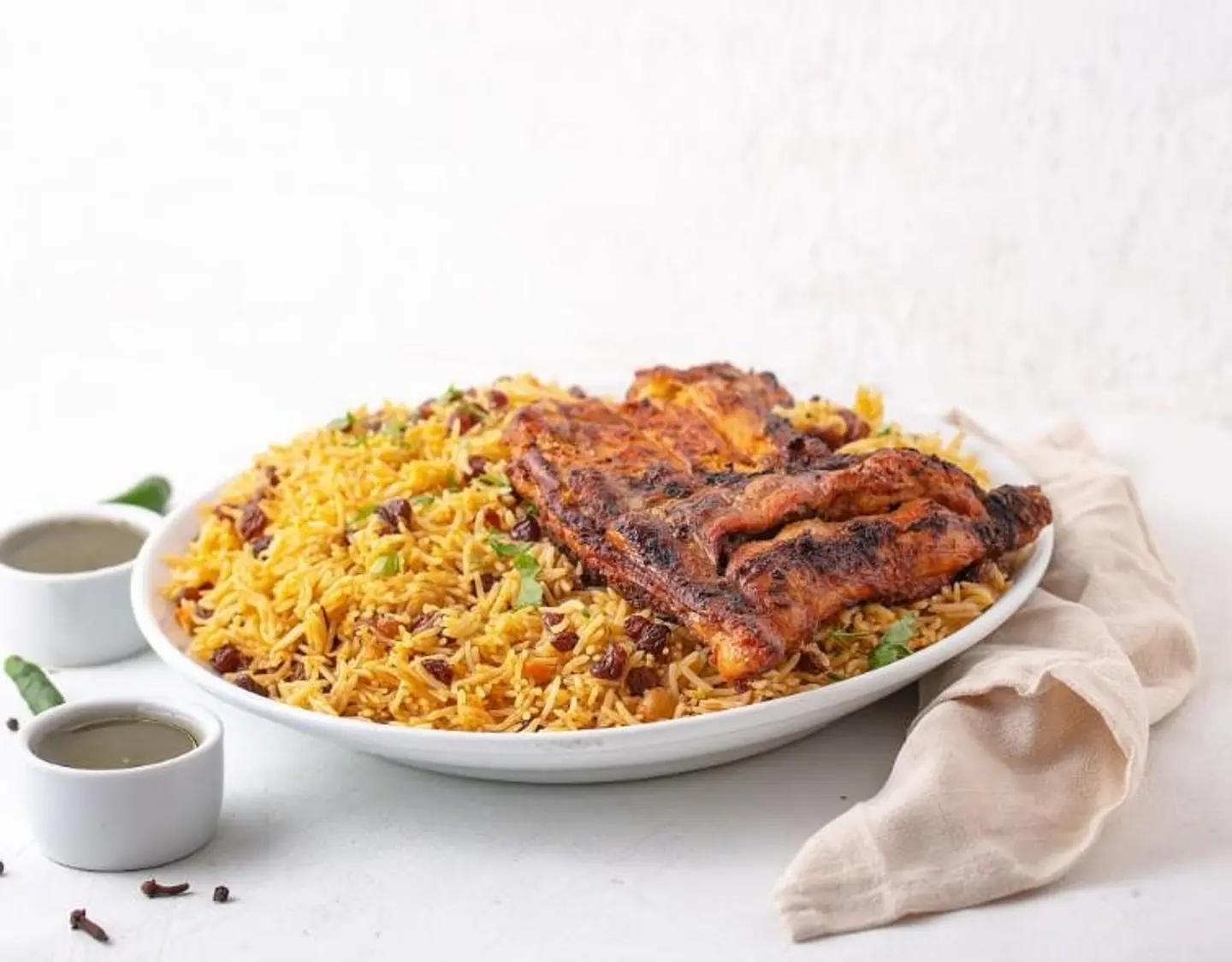 Whole Charcoal Chicken With Rice