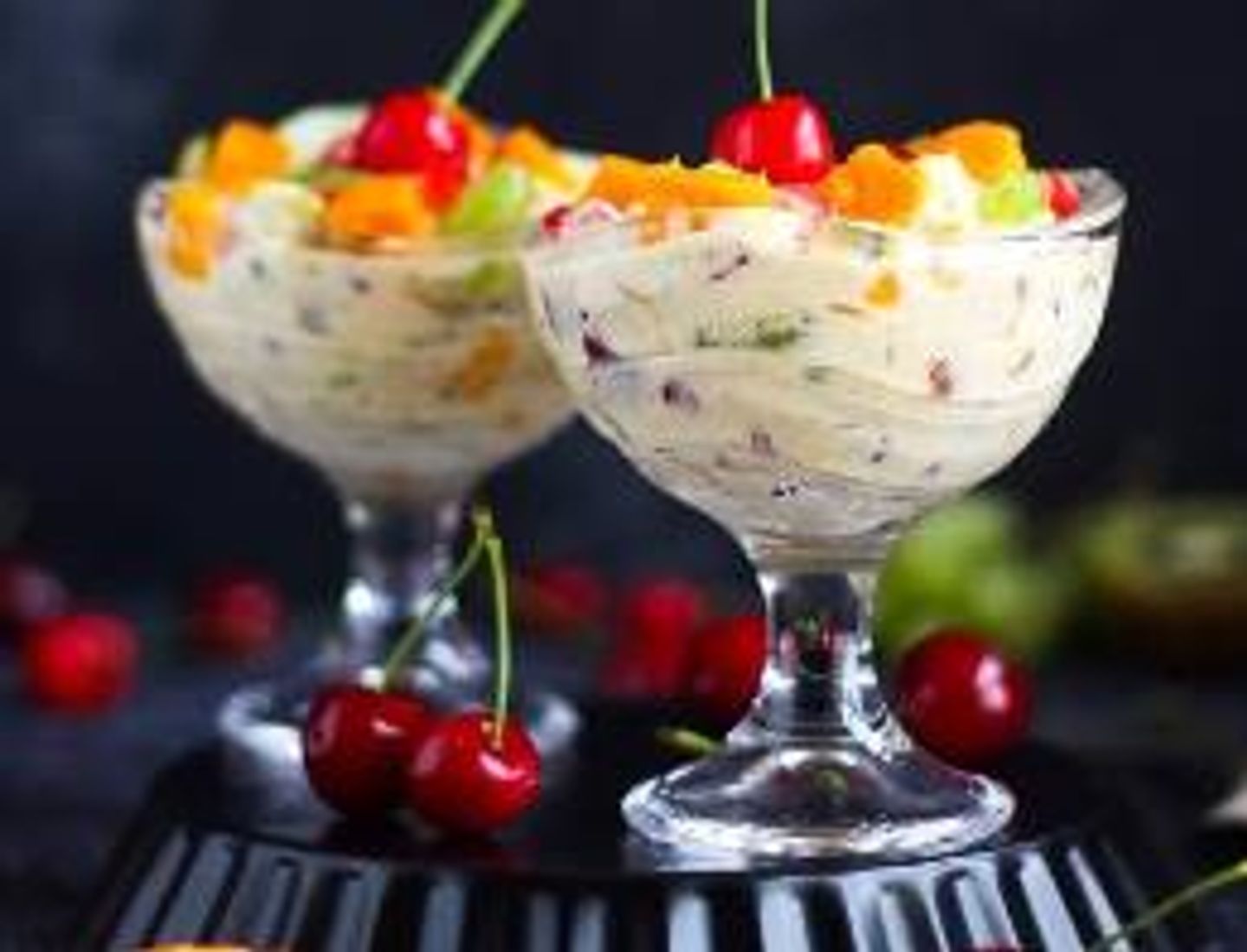 Fruit Salad With Ice Cream