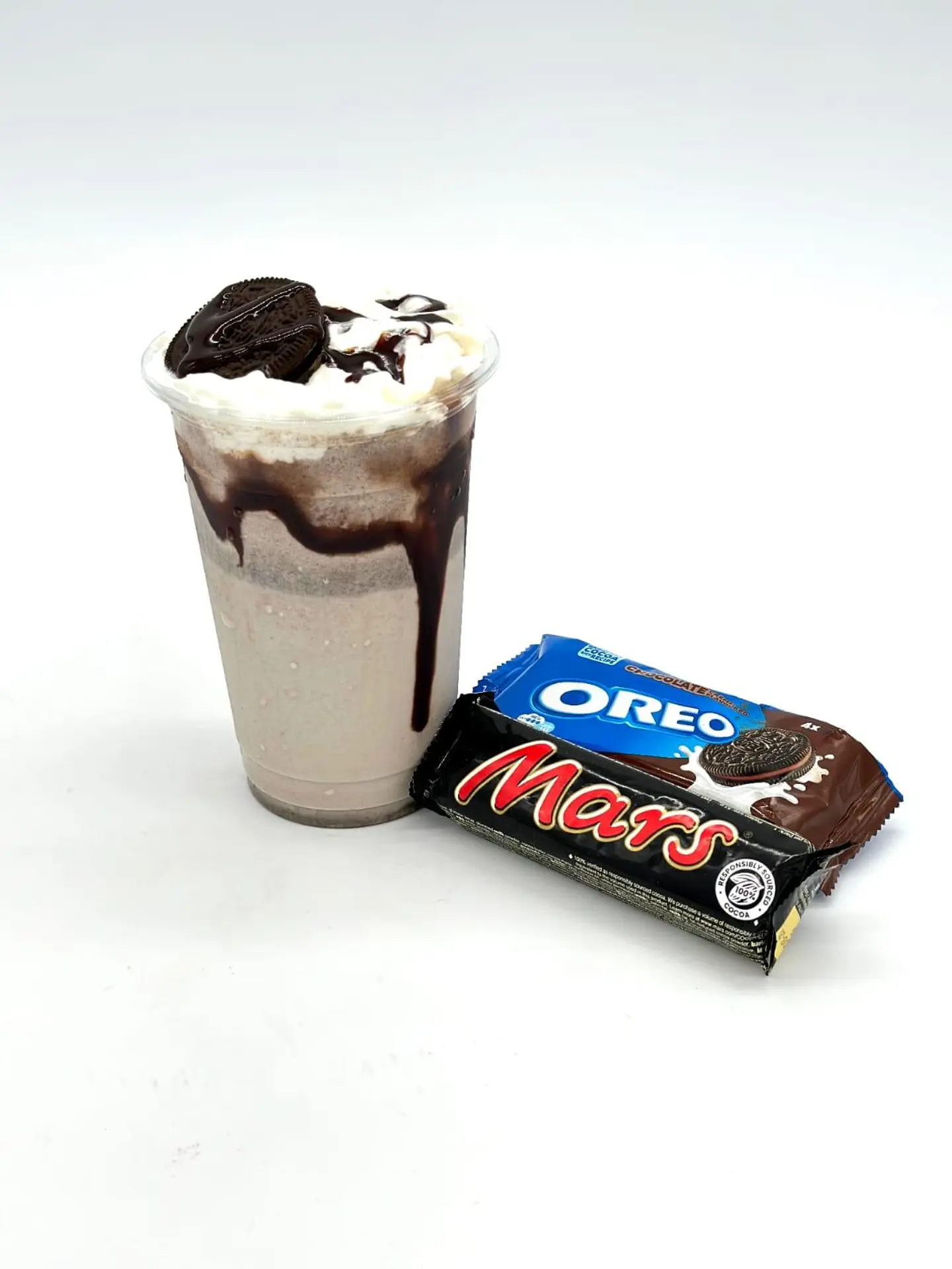 ميلك شيك اوريو ومارس