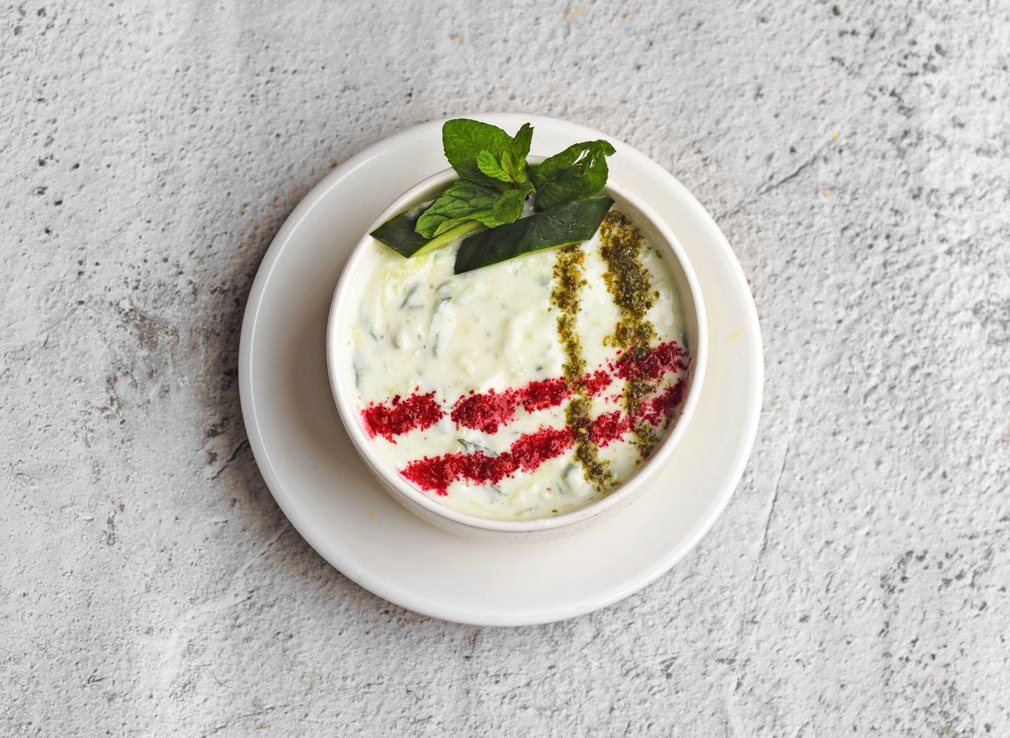 Cucumber Yoghurt Salad Plate