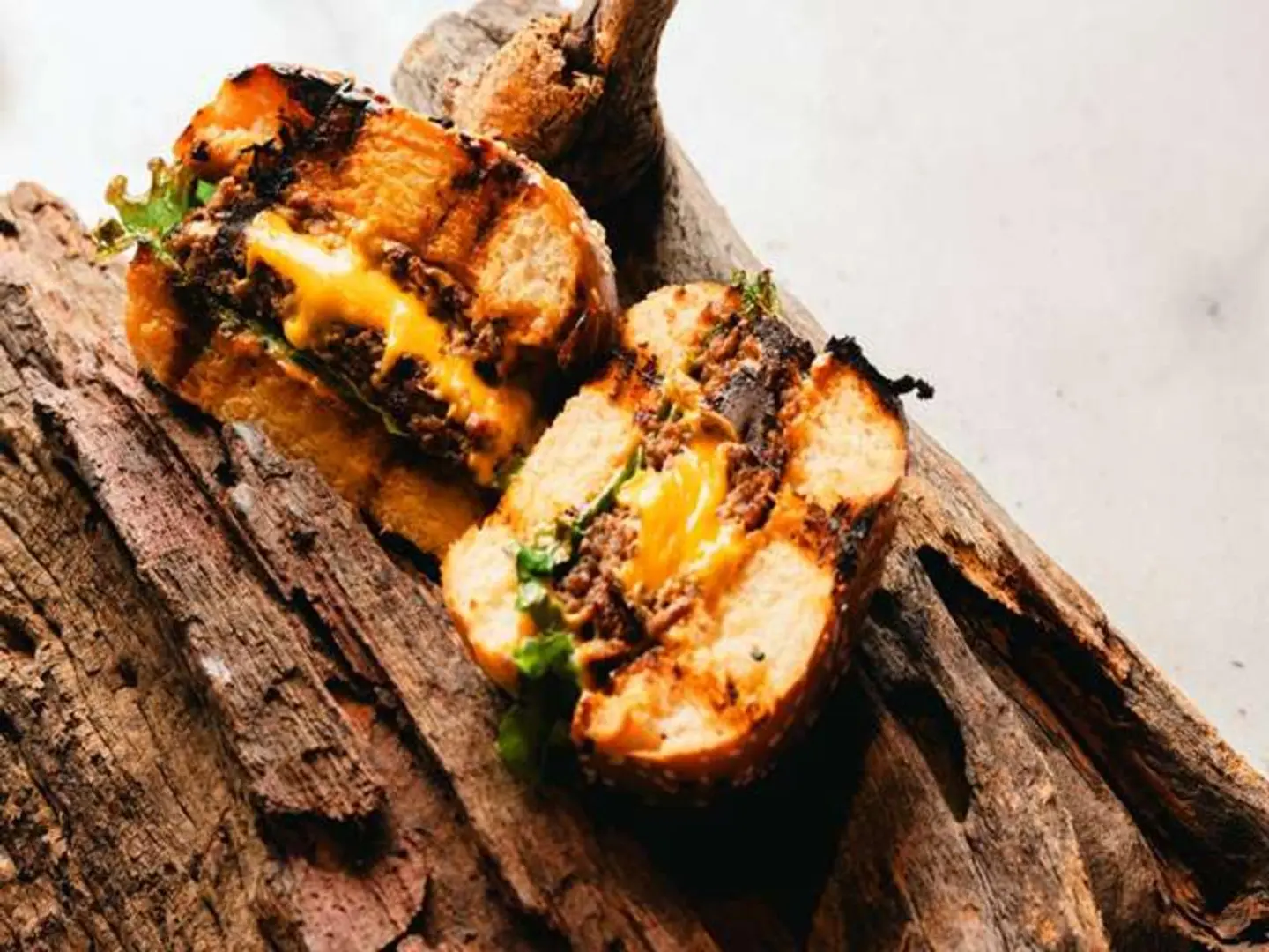 Wood Fired Classic Meat Burger Meal