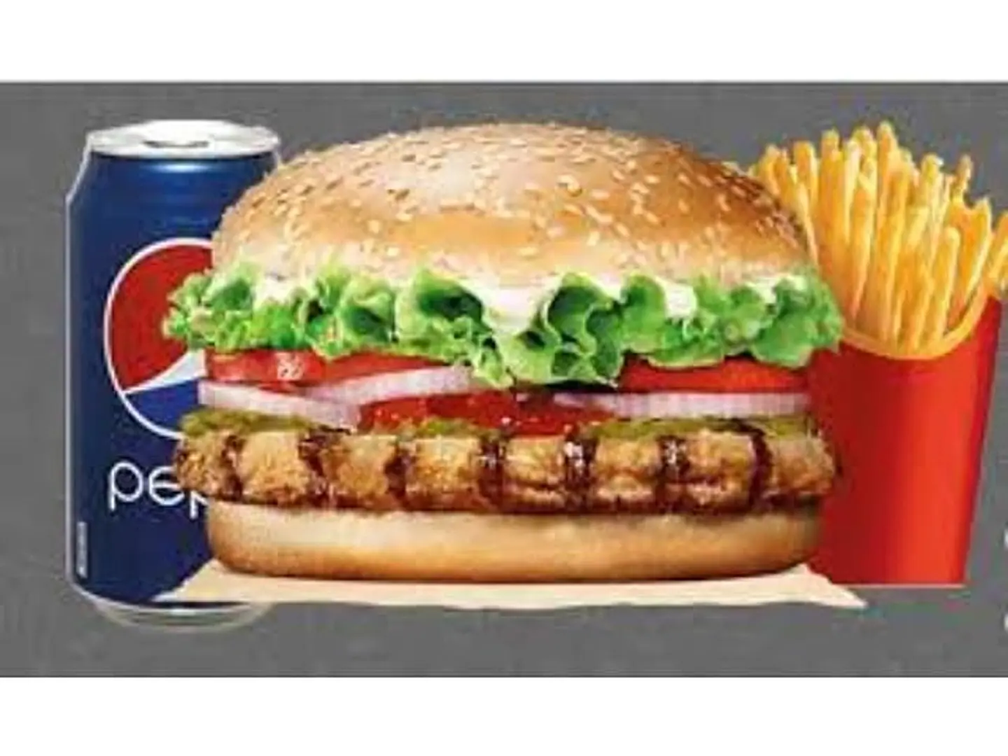 وجبة برجر مشوي صاج