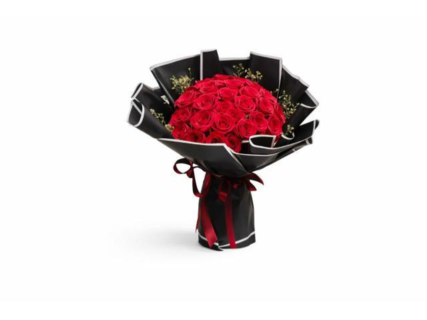 باقة الحب ورد جوري وسط