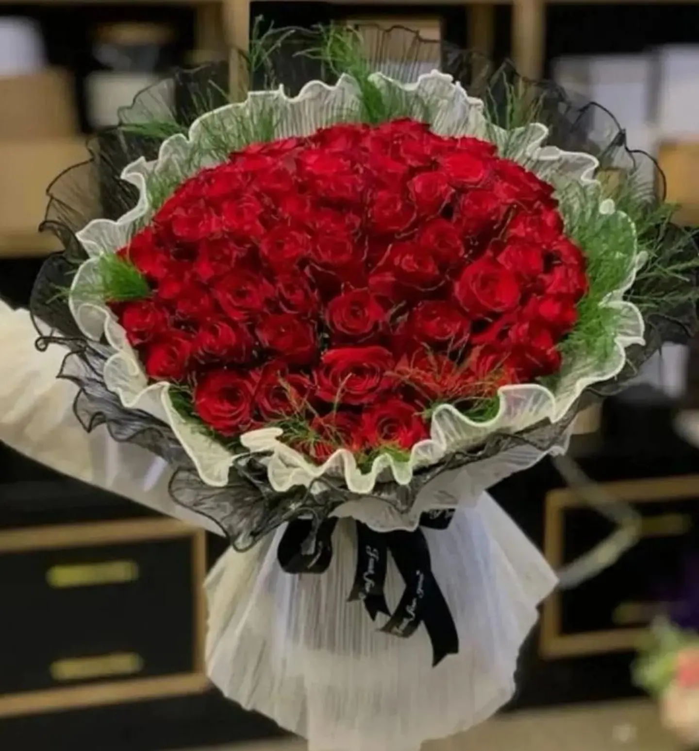 Red Lace Bouquet