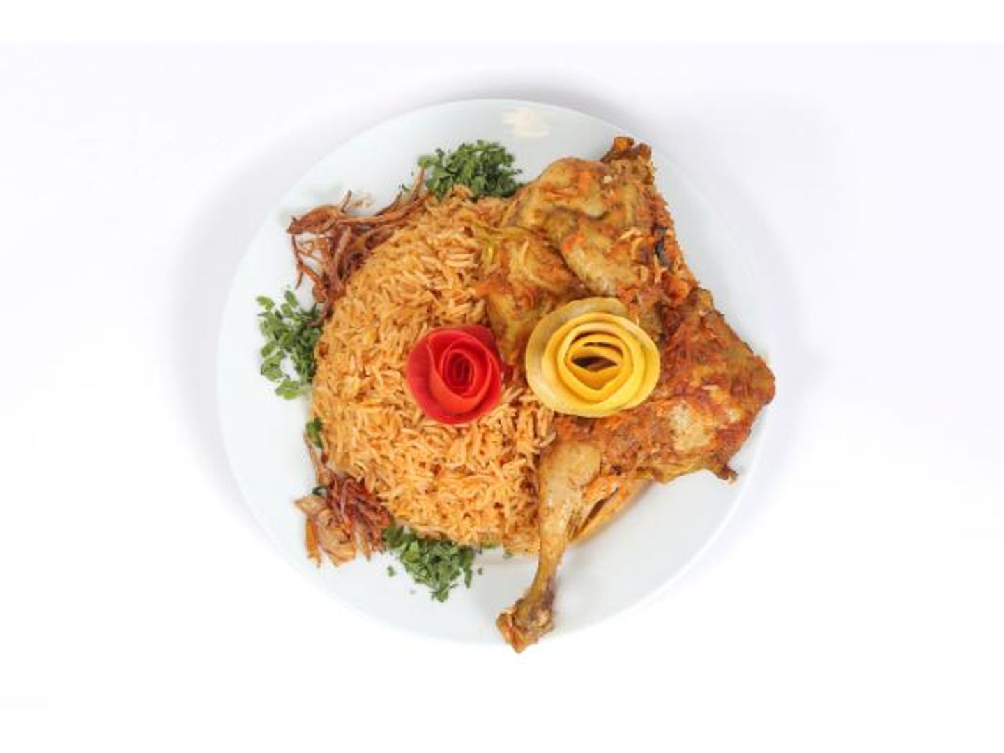 Half Chicken Ribs Kabsa