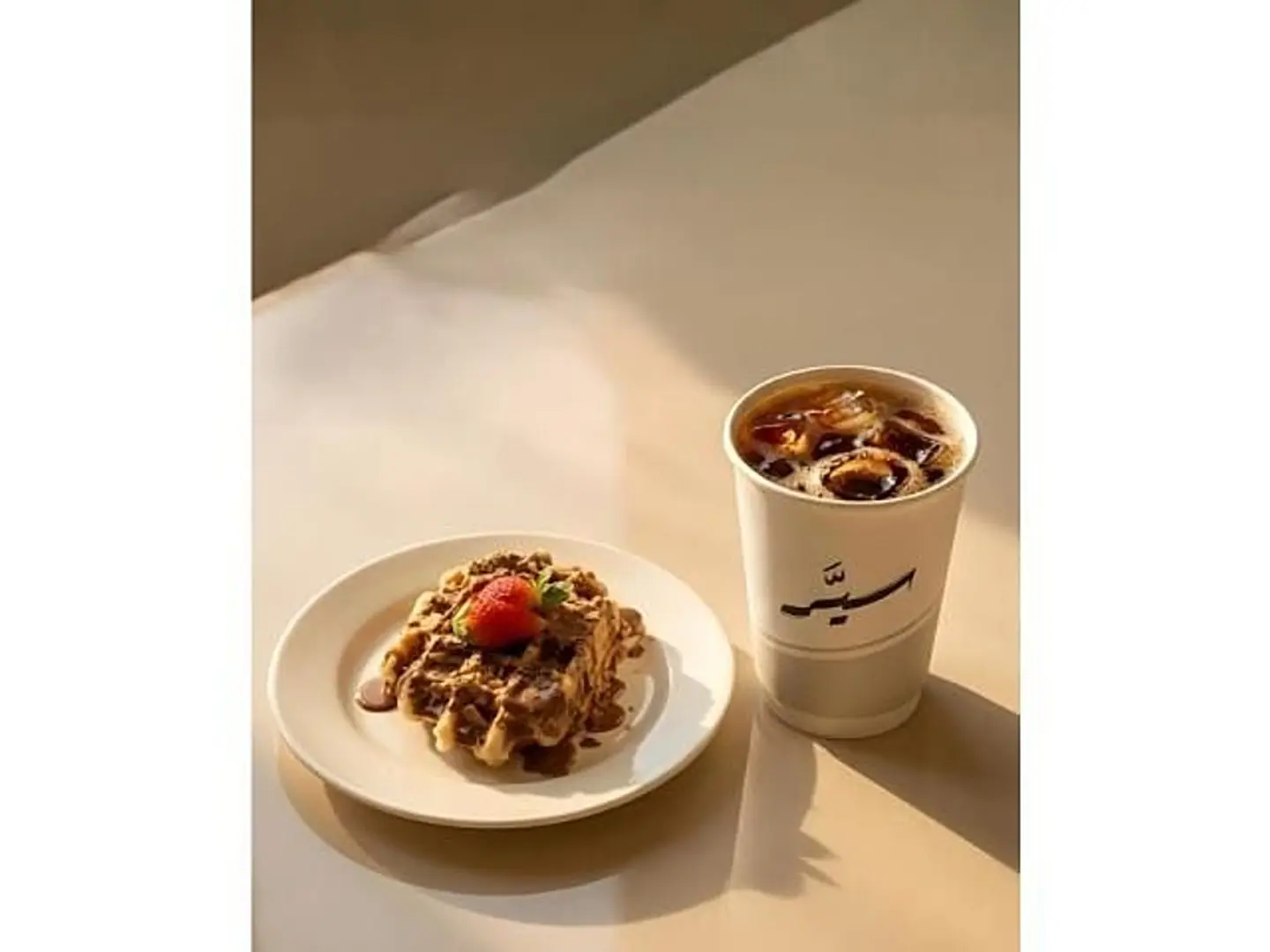 قهوة اليوم , وافل