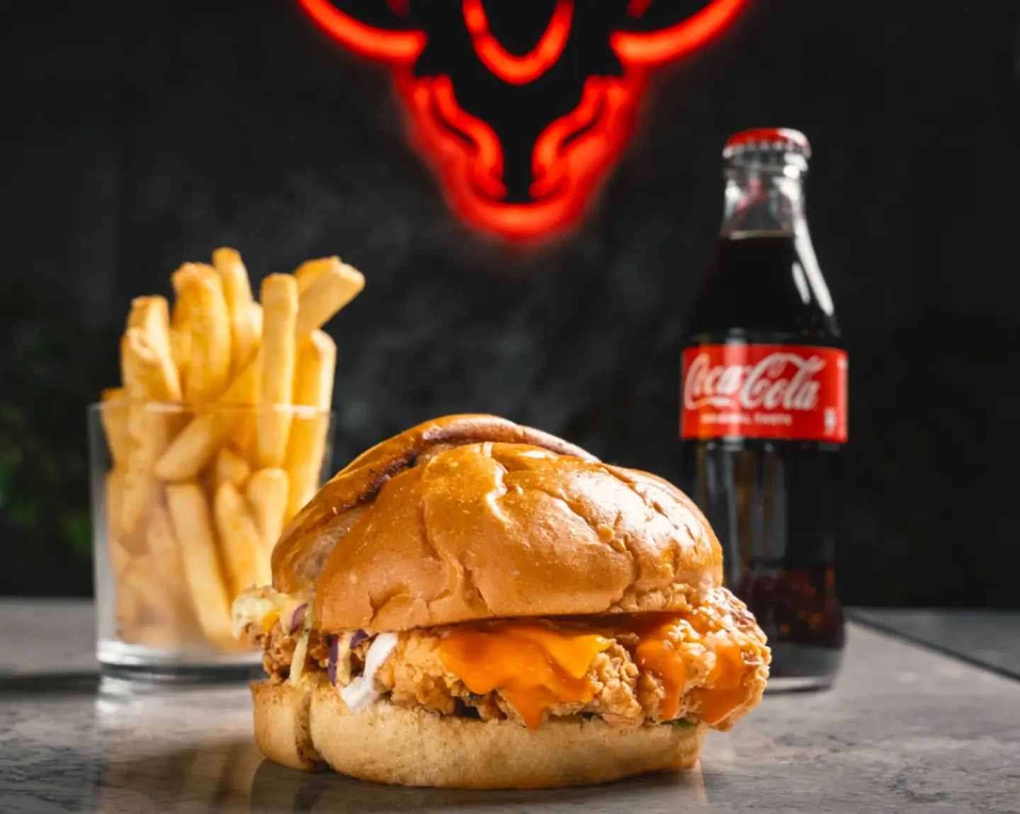 بافلو برجر وجبة