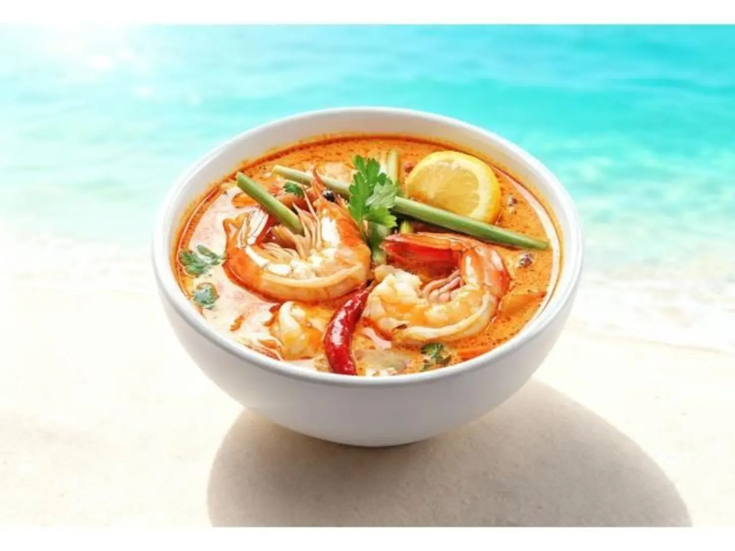 Spicy Tom Yum Soup With Shrimp