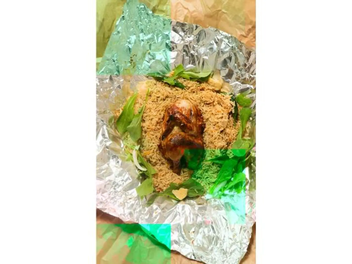 Half Grilled Chicken With Rice