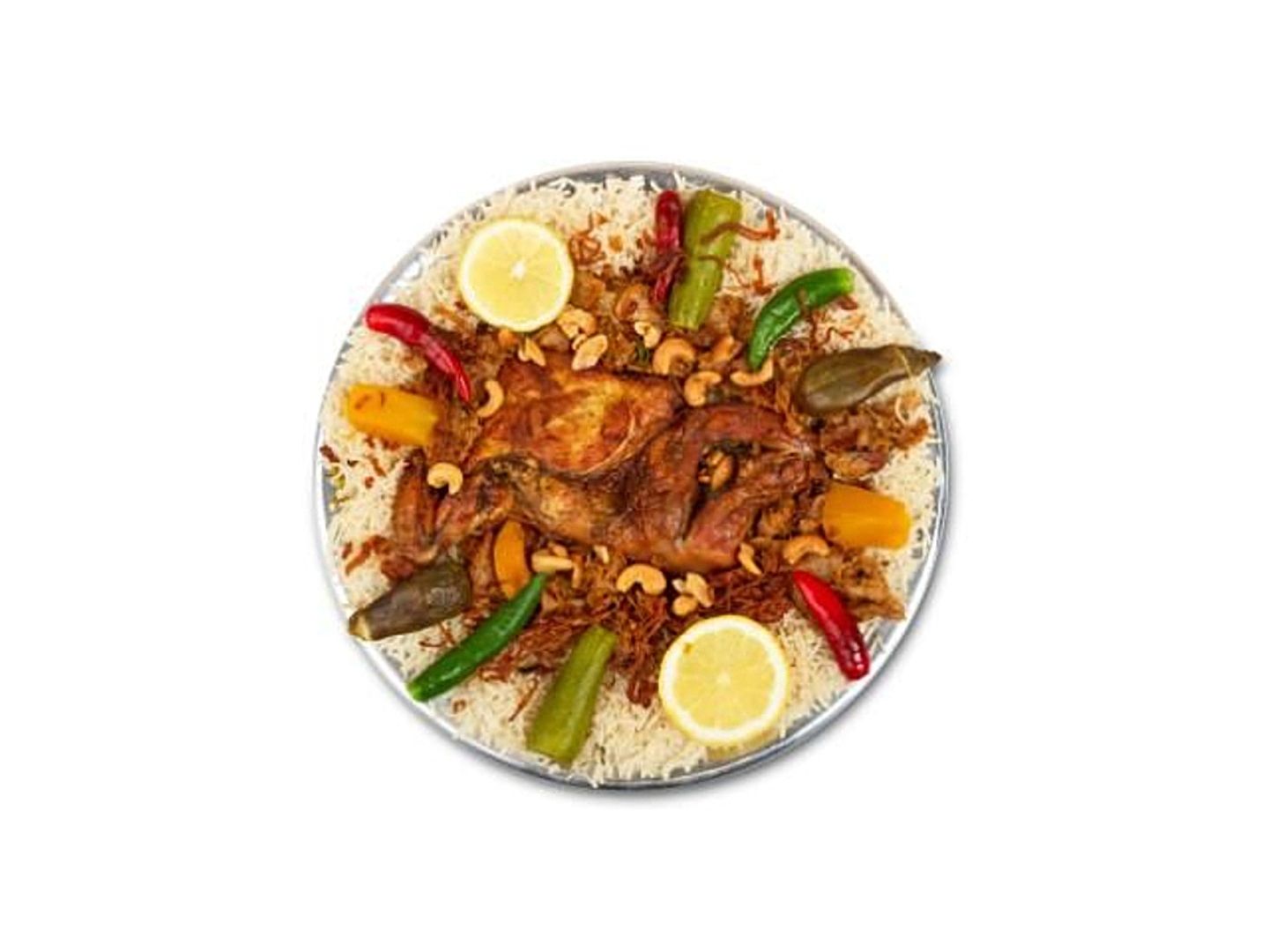 نص حبة دجاج مظبي