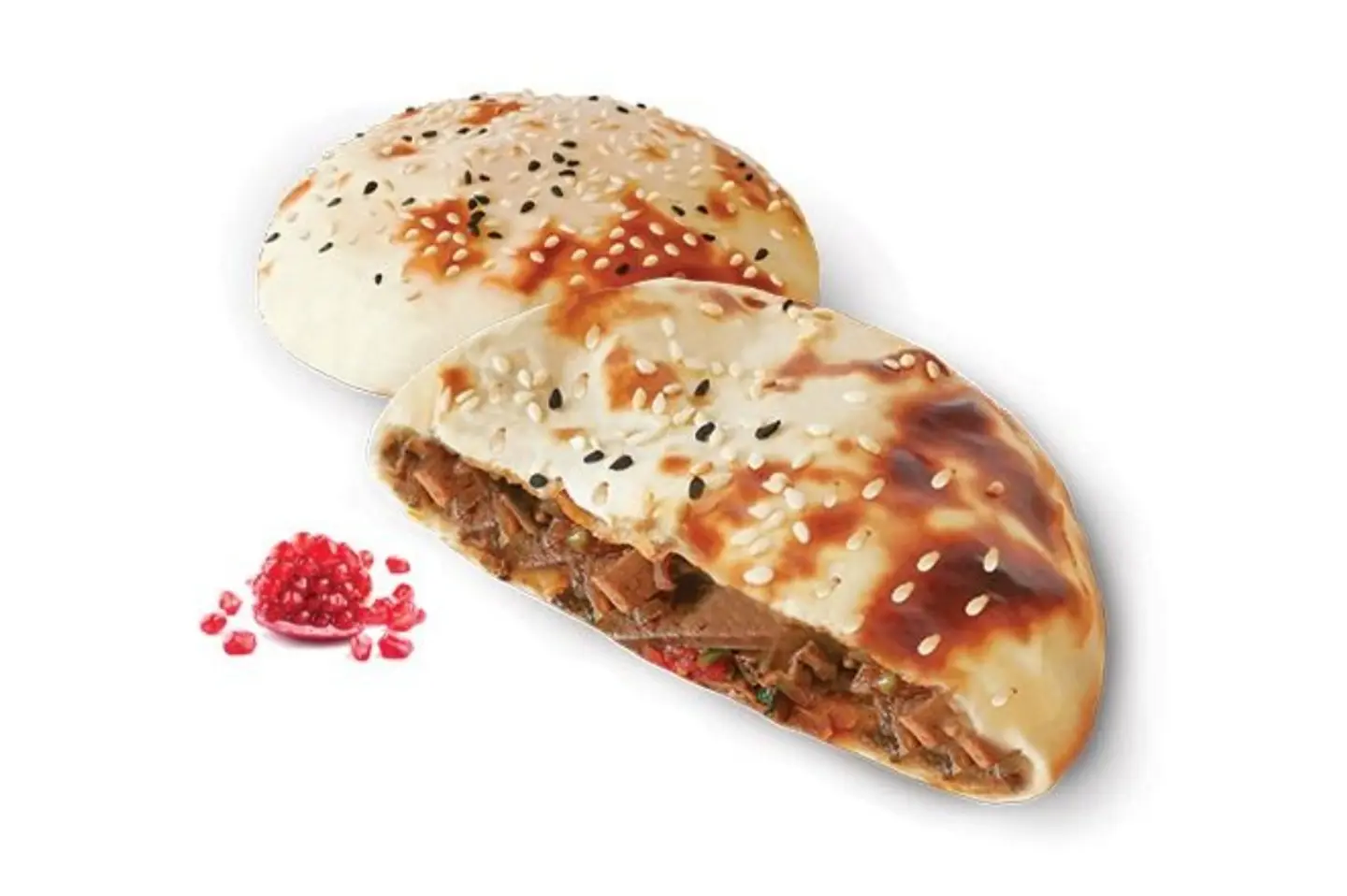 فطيرة ساندوتش الكبدة بدبس الرمان