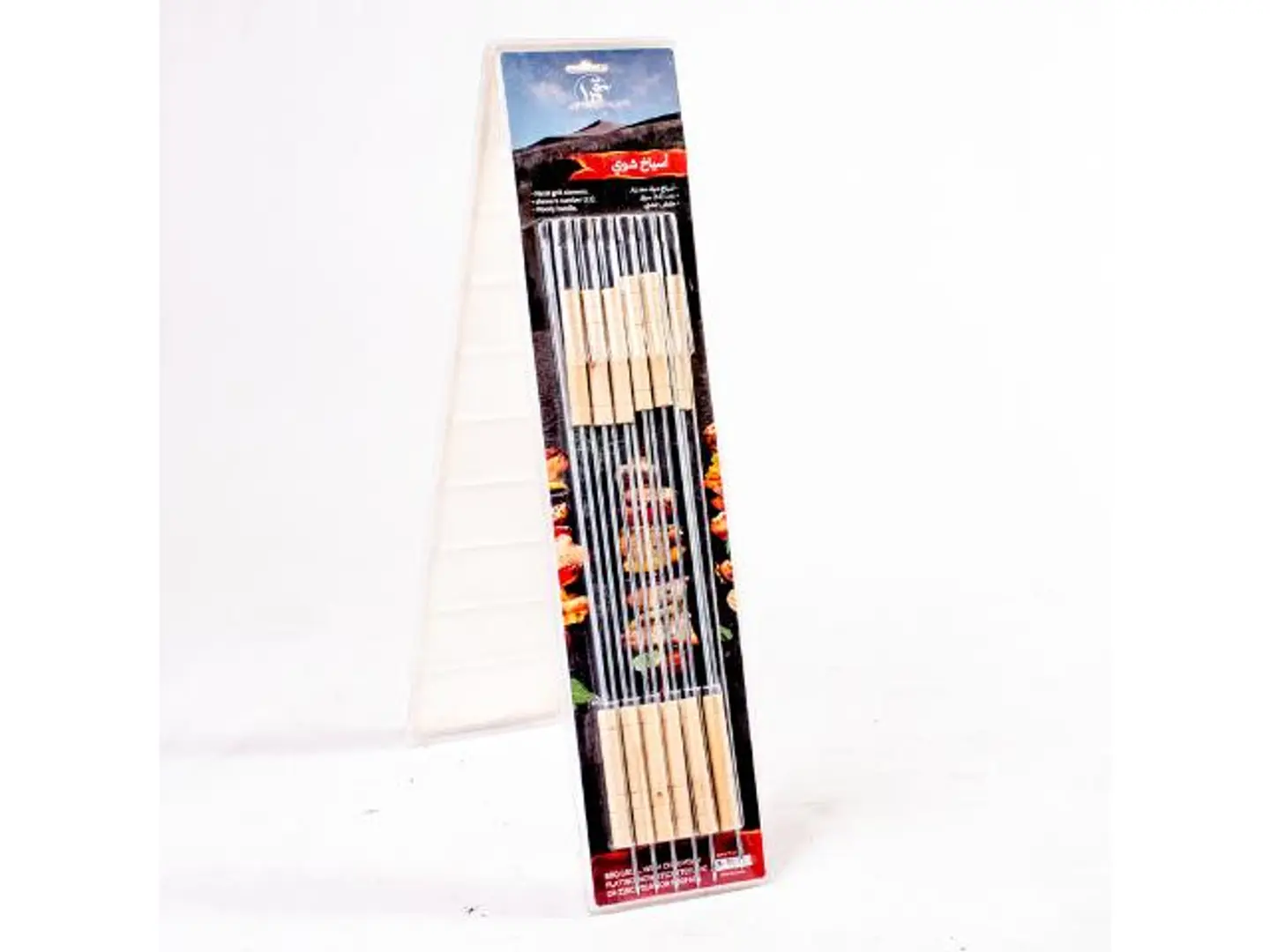 Qamra Bbq 12 Pcs Skewers Wood Handle قطعة\Pcs