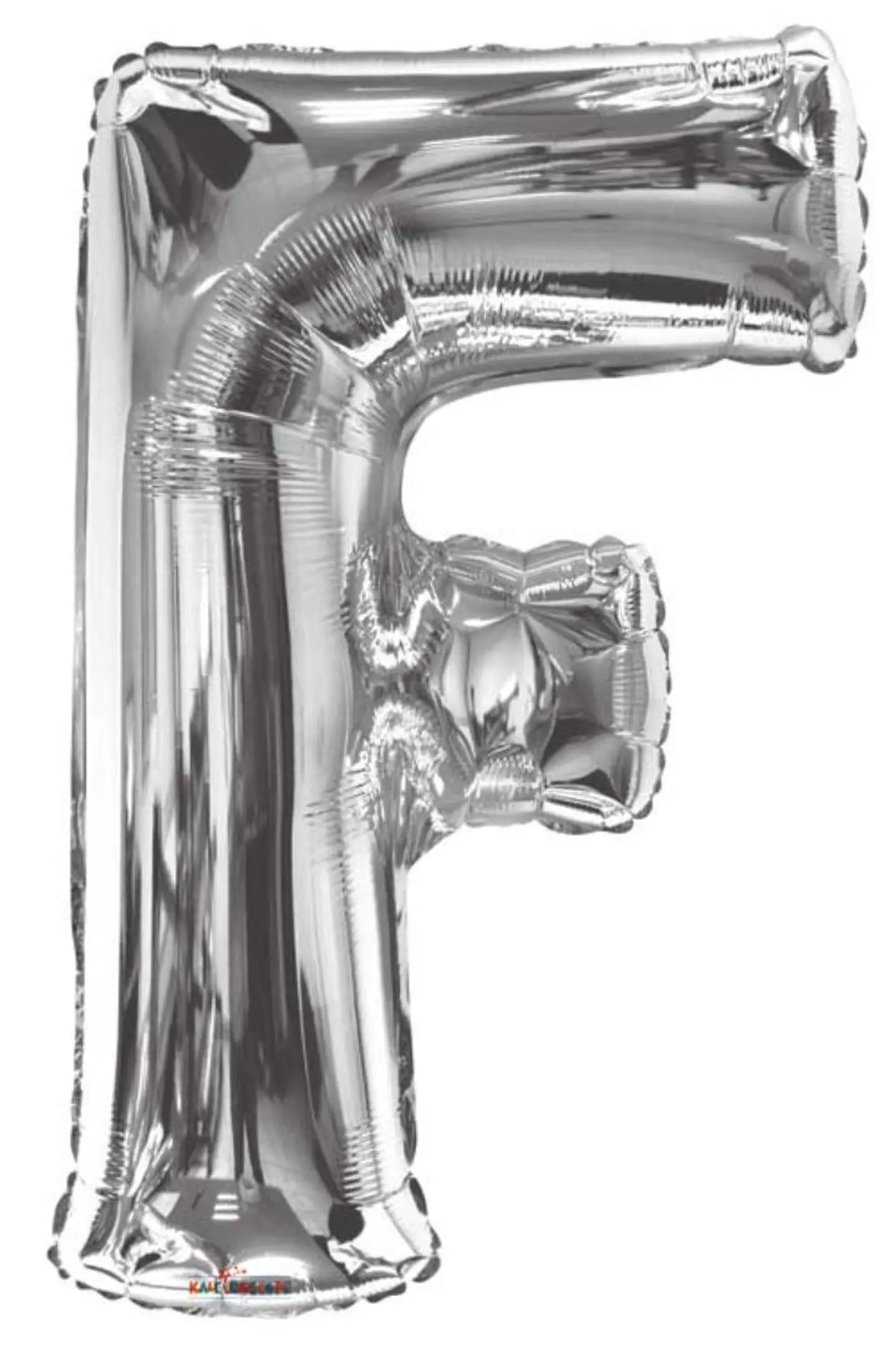 بالون هيليوم فضي إف