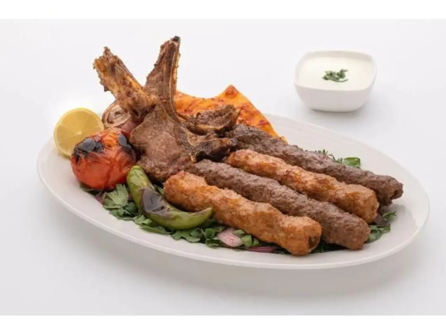 Mixed Kebab And Ribs For One Person