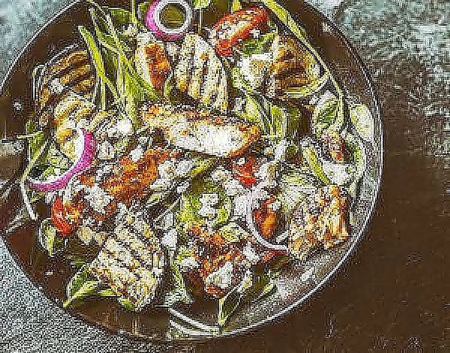 Eggplant And Chicken Salad