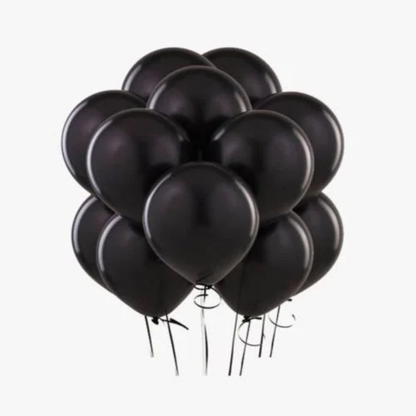 Plain Black Latex Balloon