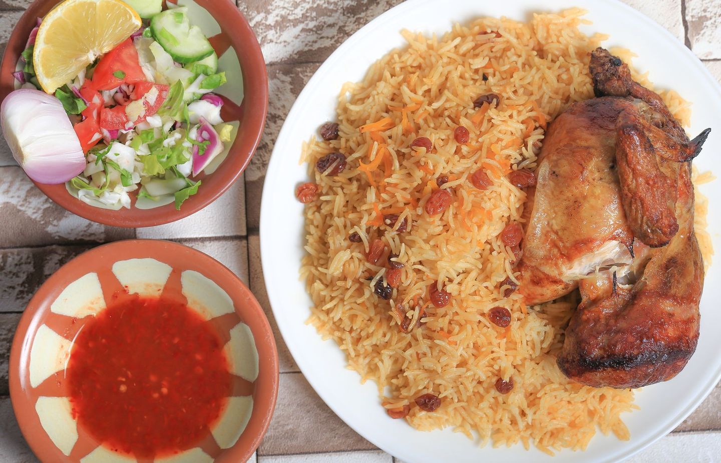 نص شواية مع الرز